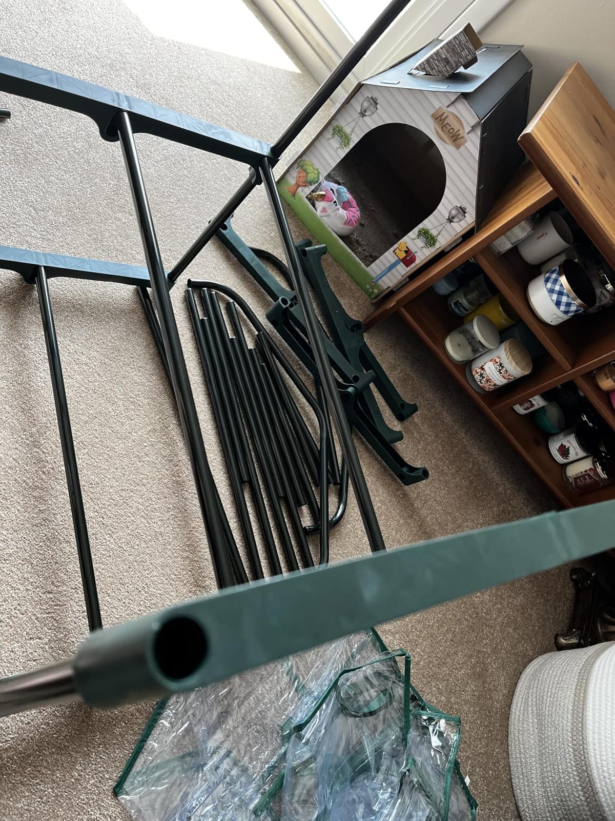 Miracle-Gro Walk-in Greenhouse, Removable Shelves, Clear, 4'8