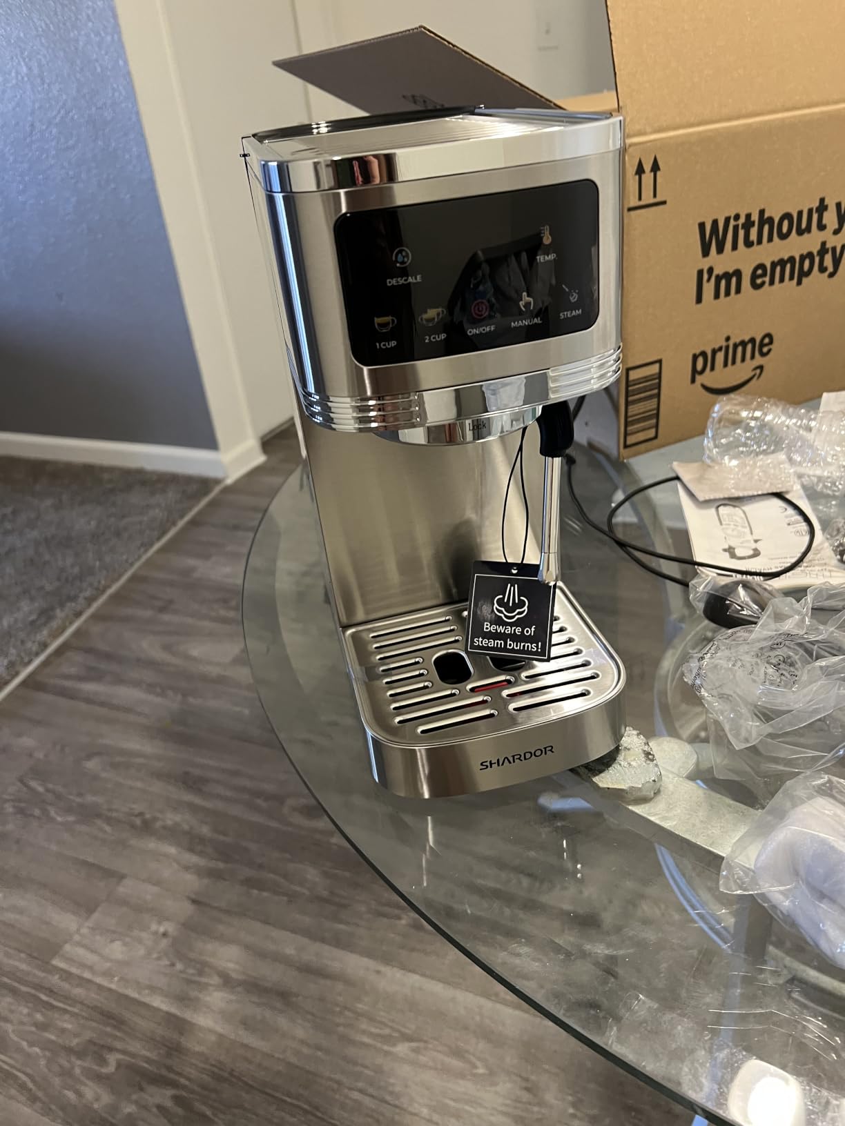 SHARDOR Espresso Machine 20 Bar, Professional Espresso Machine with Milk Frother and Touchscreen, Expresso Coffee Machines with Adjustable Temperature, for Cappuccino, Latte, Stainless Steel, Silver customer photo 2