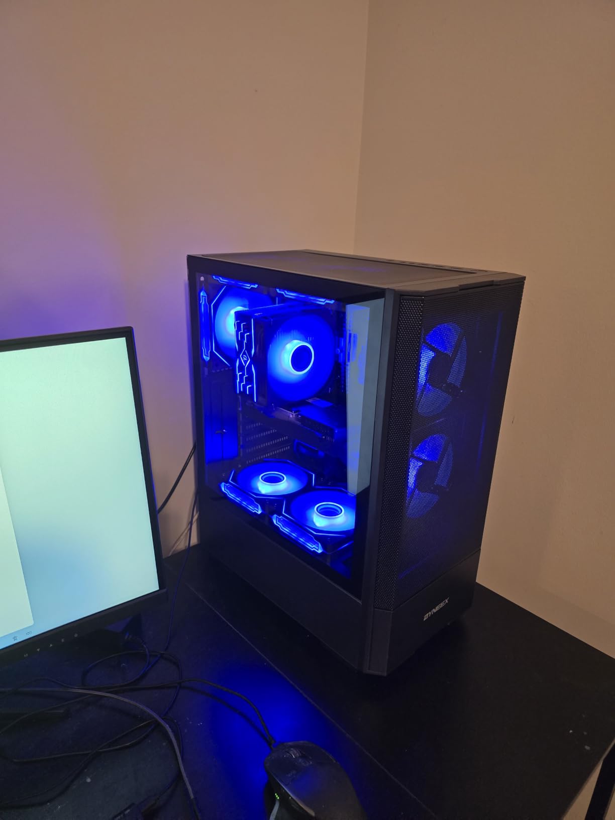 Prebuilt Gaming Desktop PC, AMD Ryzen 5 5500, GeForce RTX 3050 6GB,16GB DDR4 3200MHz RAM, 1TB NVMe SSD, ARGB Air Cooling, Wi-Fi,Tower Computer for Gaming, Streaming, Editing customer photo 2