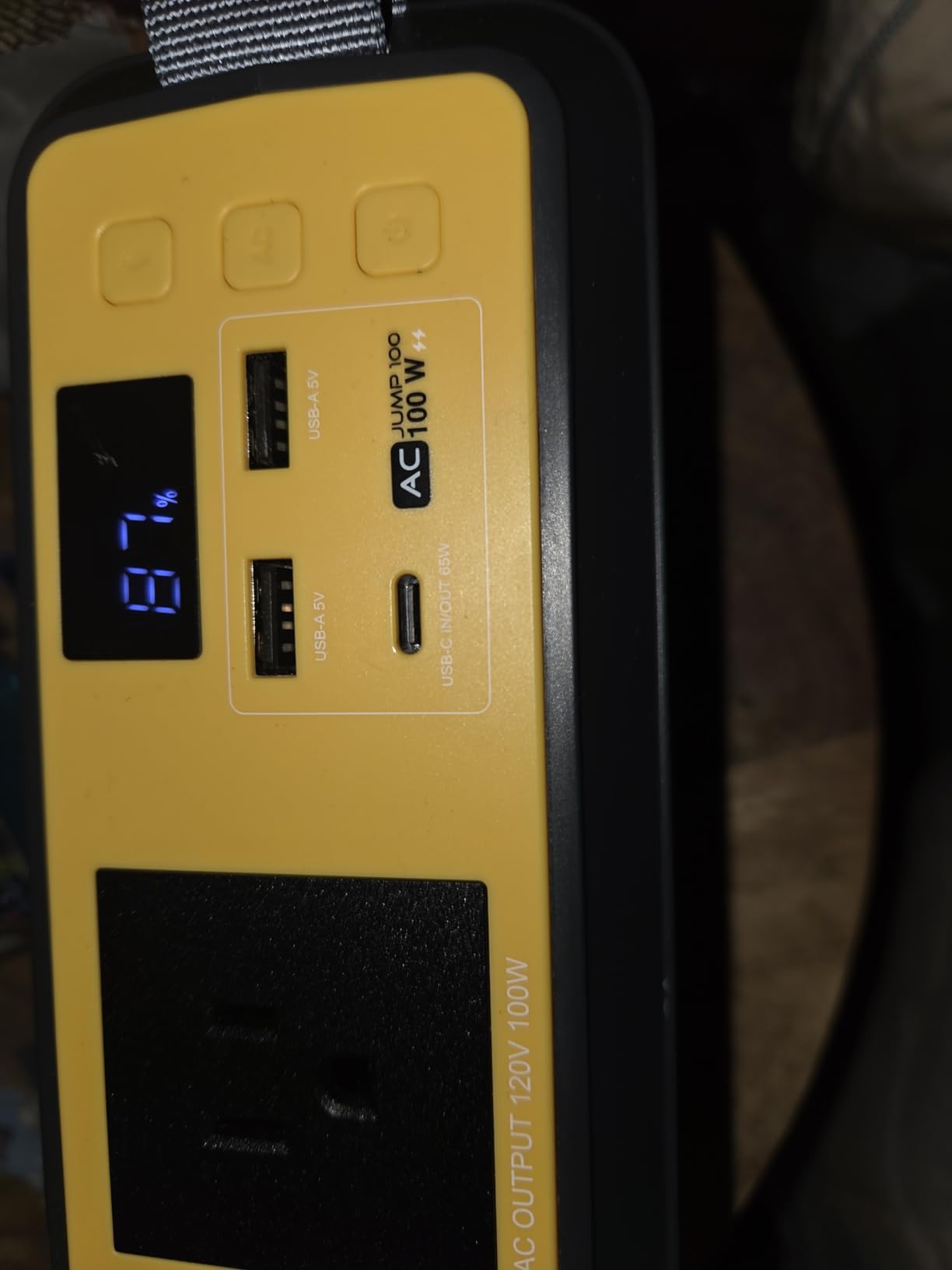 VTOMAN Jump 100 Portable Power Station 88.8Wh LiFePO4 Solar Power Bank | 100W(200W Peak) AC Outlet, PD 65W USB-C, 1hr Fast Charge Small Solar Generator for Outdoor Camping Fishing Hiking customer photo 1