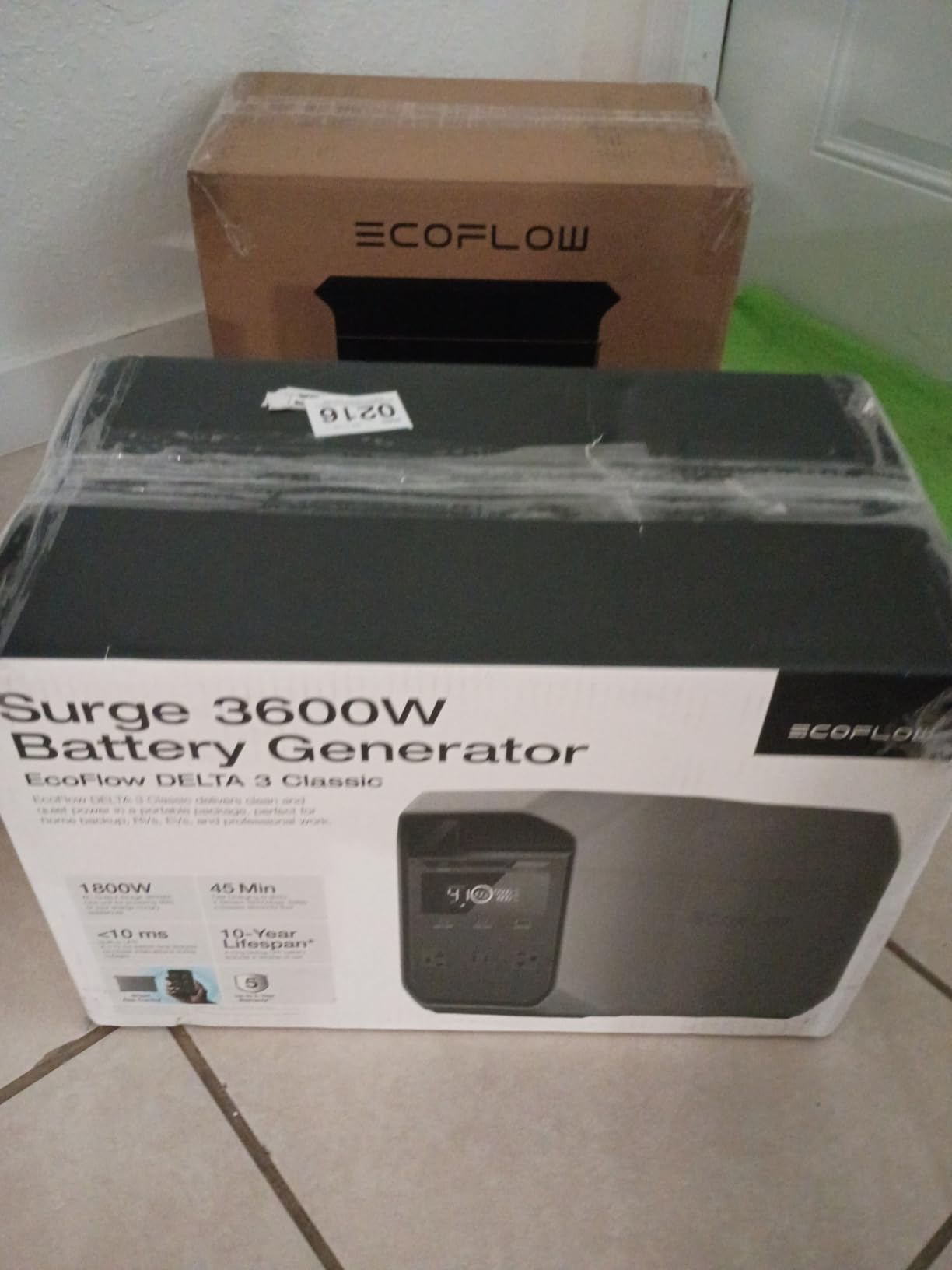 EF ECOFLOW Portable Power Station Delta 3 Classic, 1024Wh 1800W AC customer photo 1