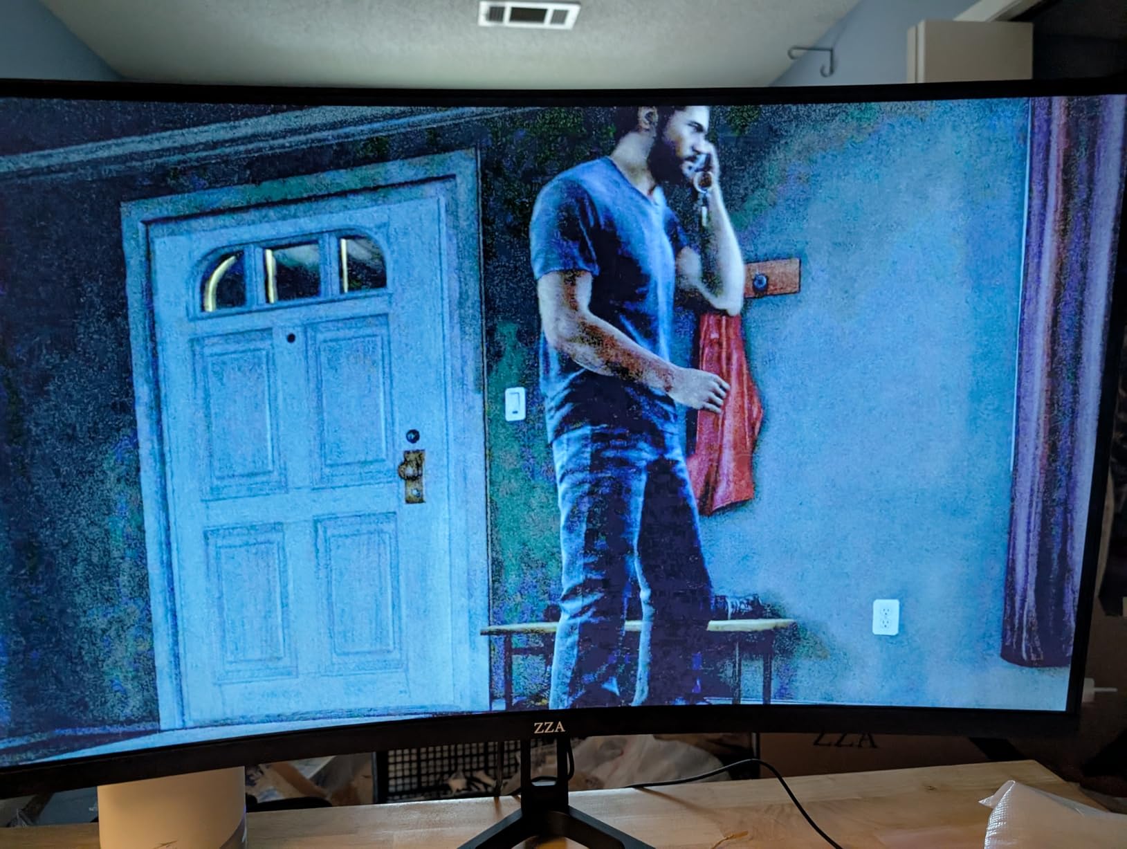 ZZA 32 Curved Gaming Monitor, 4K UHD (3840 x 2160) VA Display, 1500R Immersion, 144Hz/160Hz Refresh Rate, Advanced Computer Screen, Supports AMD FreeSync Premium, 120% sRGB Color Gamut,HDMI 2.1/DP1.4 customer photo 1