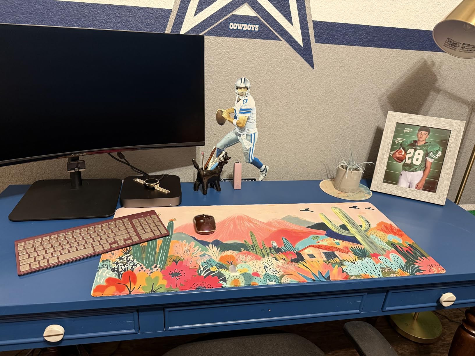 iCasso Desk Mat, Big Desk Pad,XXL Gaming Mouse Pad, Dark Green customer photo 2