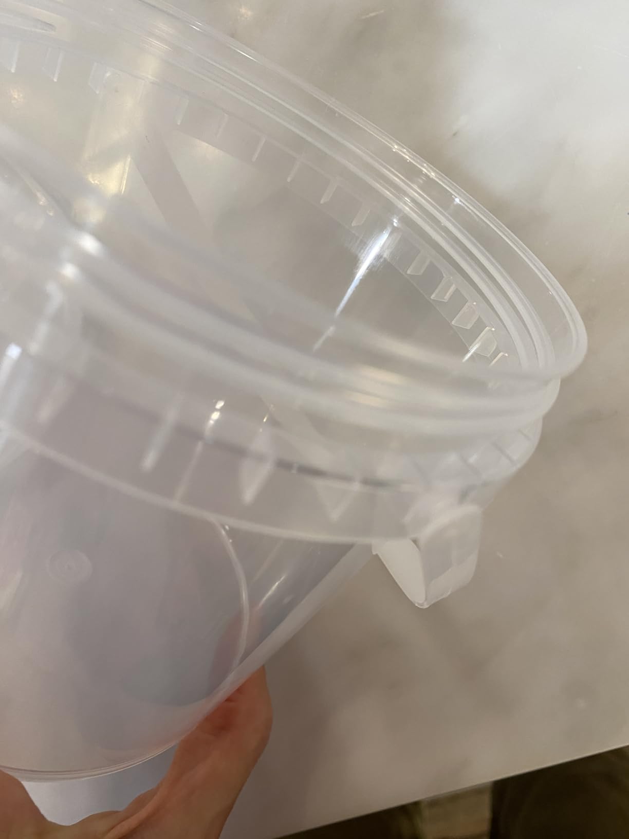 4 Pack 1 Gallon Plastic Buckets with Screw Lids & Handle, Food Grade Storage Containers for Kitchen, Freezer - Reusable White Plastic Bucket Set customer photo 2