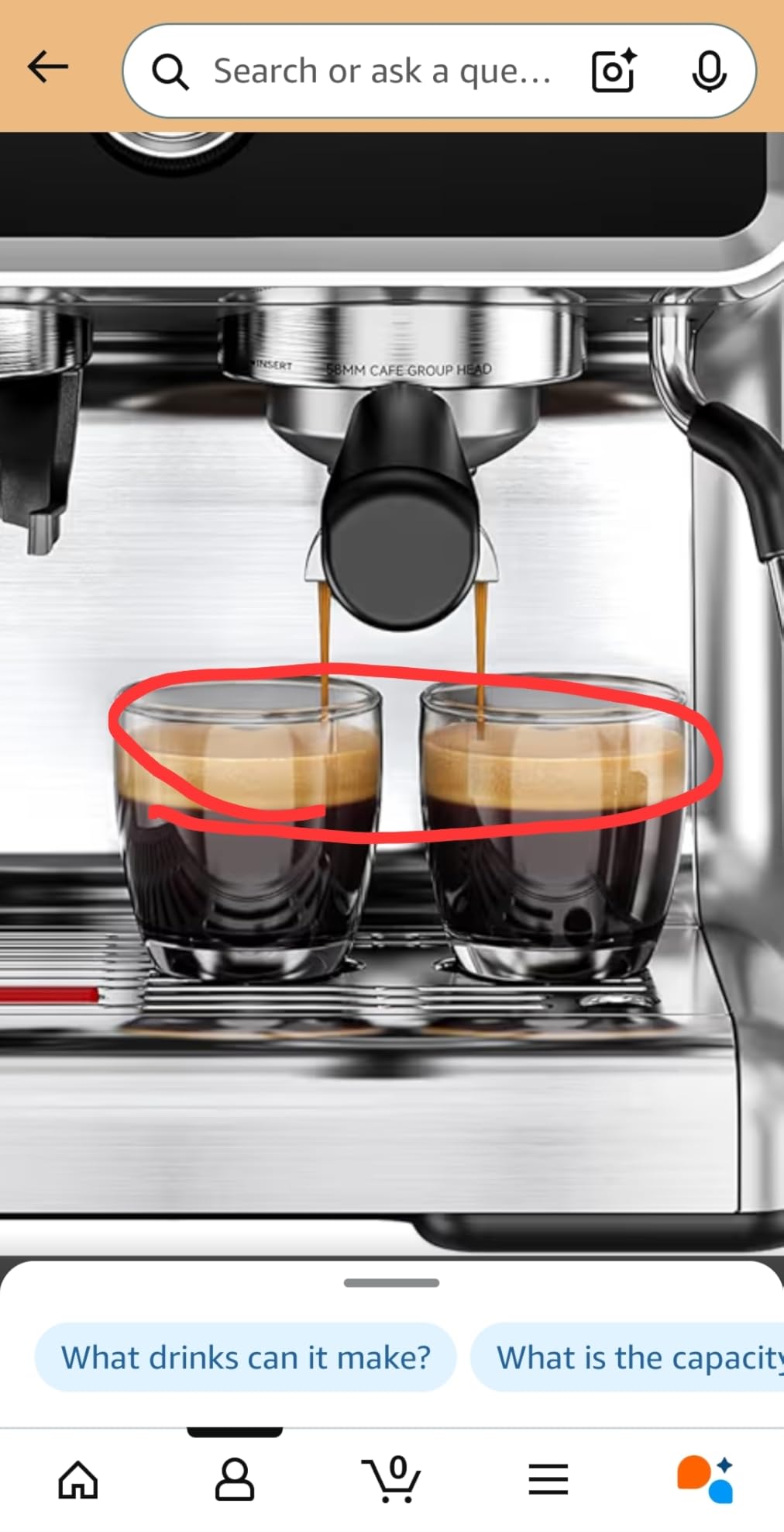 EUHOMY Espresso Machine with Grinder and Milk Frother, 20 Bar Pressure System customer photo 1