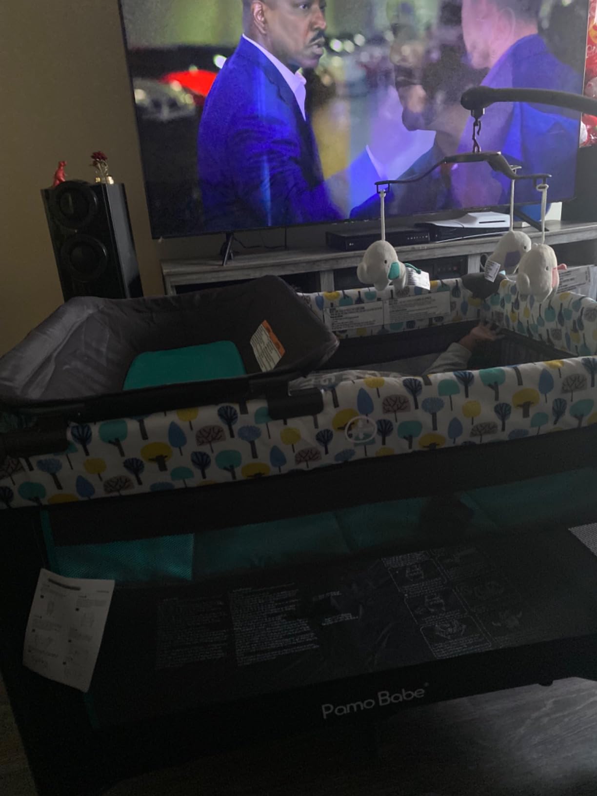 Pamo Babe Pack and Play with Bassinet Magic Fold Playard 1 Step Set Foldable Playpen Baby Playard with Changing Table Portable Playpen Grey customer photo 1