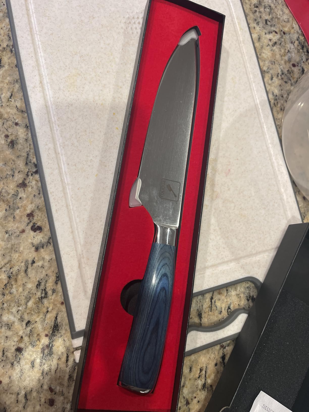 imarku Japanese High Carbon Stainless Steel Knife Set with Block, Precision-Forged Gyutou Kitchen Knives with Built-in Sharpener, Ultra-Sharp 10–15° Edge, Ergonomic Non-Slip Handle, Dishwasher Safe | Precision-forged high carbon stainless steel knives with 10-15 degree edges, built-in sharpener & ergonomic non-slip handles customer photo 1