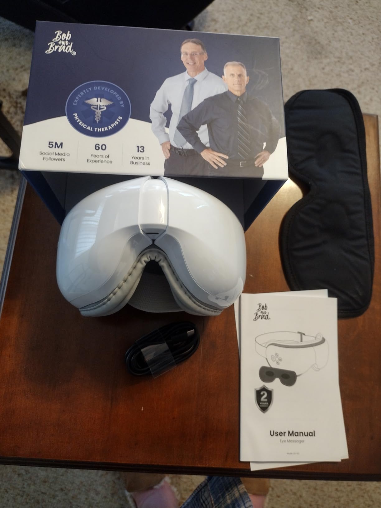 BOB AND BRAD Zero Pro Ultra-Quiet Eye Massager with Heat and Cooling, FSA Eligible/HSA Heated Eye Mask, Lightweight Eye Massager with Scroll Button for Migraine Dry Eyes Relief, Gifts for Women Men customer photo 1