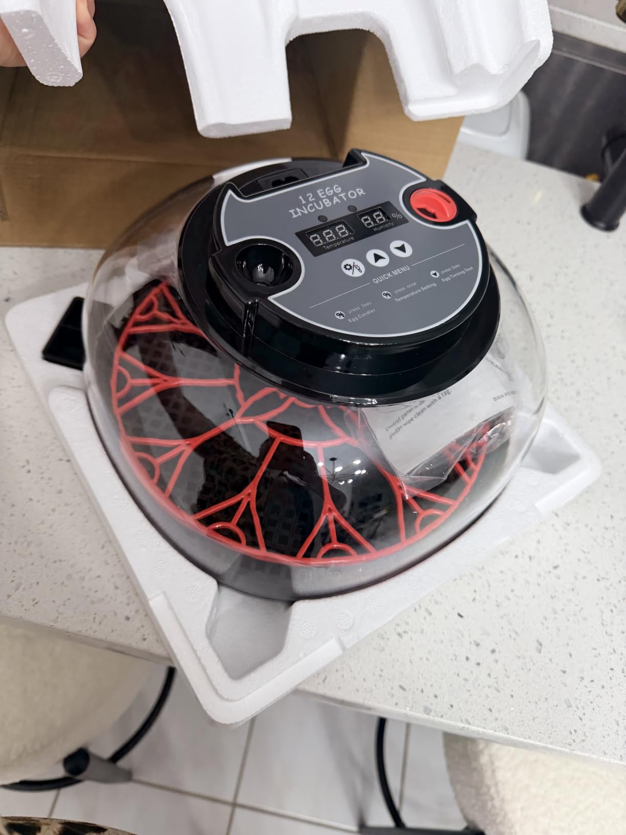 Egg Incubator for Hatching Eggs, 12 Egg Capacity, One-Touch Smart Hatching customer photo 2