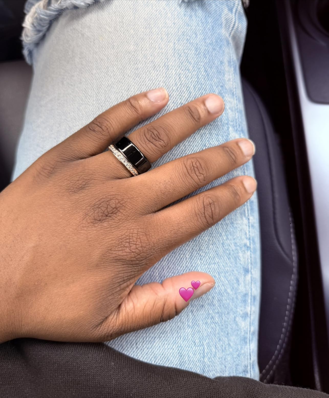 Smart Ring for Women, Health Tracker & 5ATM, COLMI R02. (Gold, 8#) | No Subscription Fee & Skin Temperature, Heart Rate, Blood Oxygen, Sleep Health Monitoring, Sports Tracking, Menstrual Cycle. customer photo 1