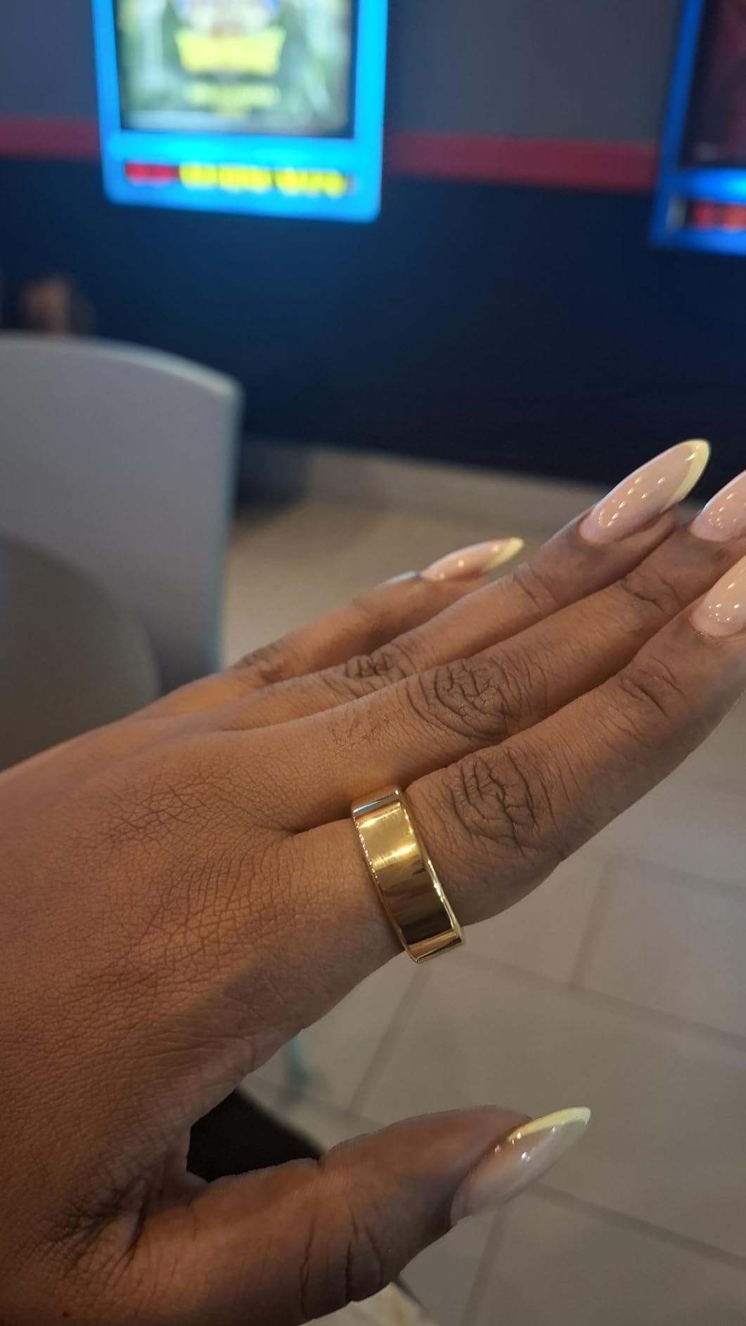 Smart Ring for Women, Health Tracker & 5ATM, COLMI R02. (Gold, 8#) | No Subscription Fee & Skin Temperature, Heart Rate, Blood Oxygen, Sleep Health Monitoring, Sports Tracking, Menstrual Cycle. customer photo 2