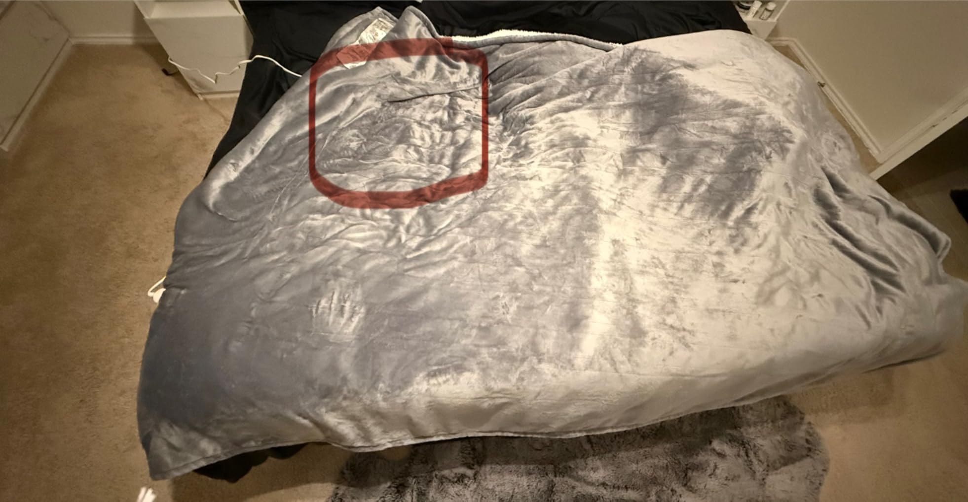 Homemate Electric Heated Heating Blanket Queen Size 84x90 Dual Control ETL customer photo 2
