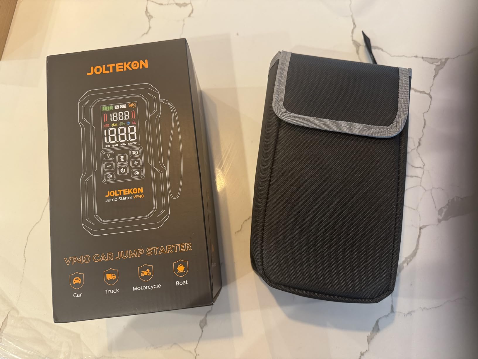 6000A 160PSI 9-in-1 Car Battery Jump Starter with Air Compressor & Air Blower customer photo 2