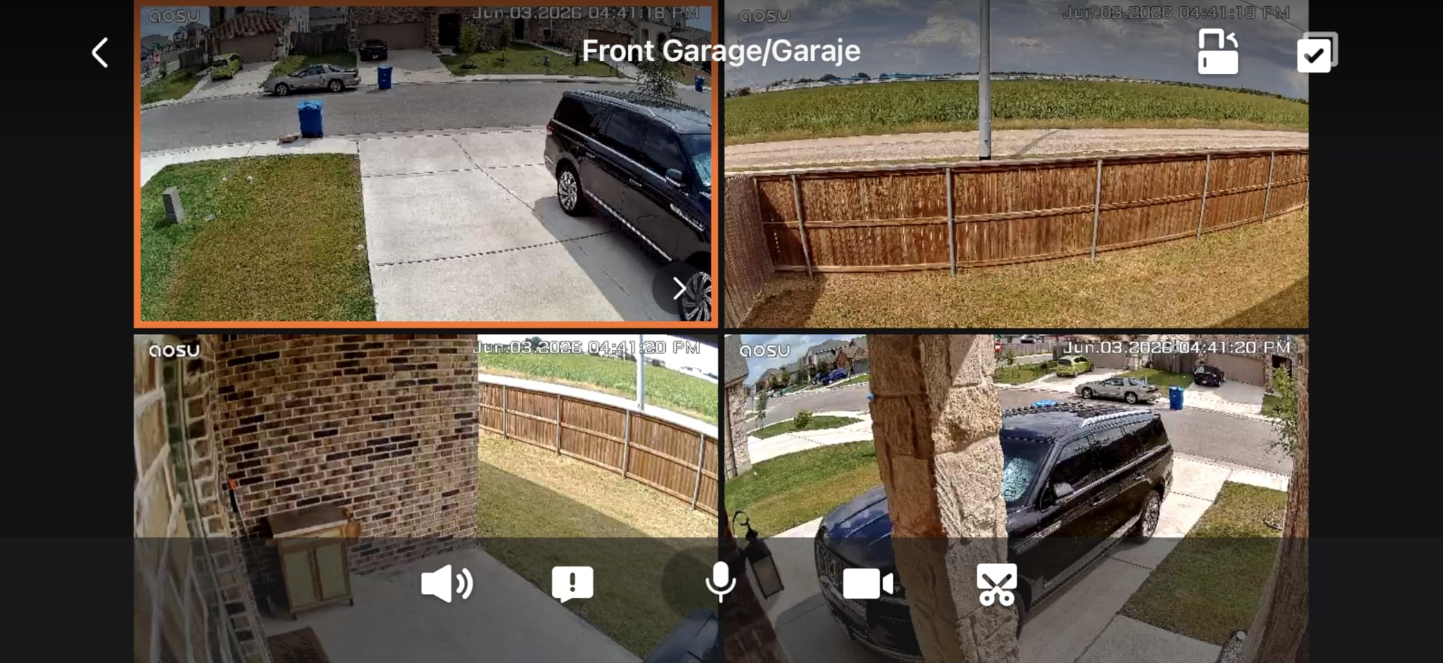aosu D1 Max, 4-Cam Kit, 4K Solar Security Cameras System Wireless Outdoor customer photo 1