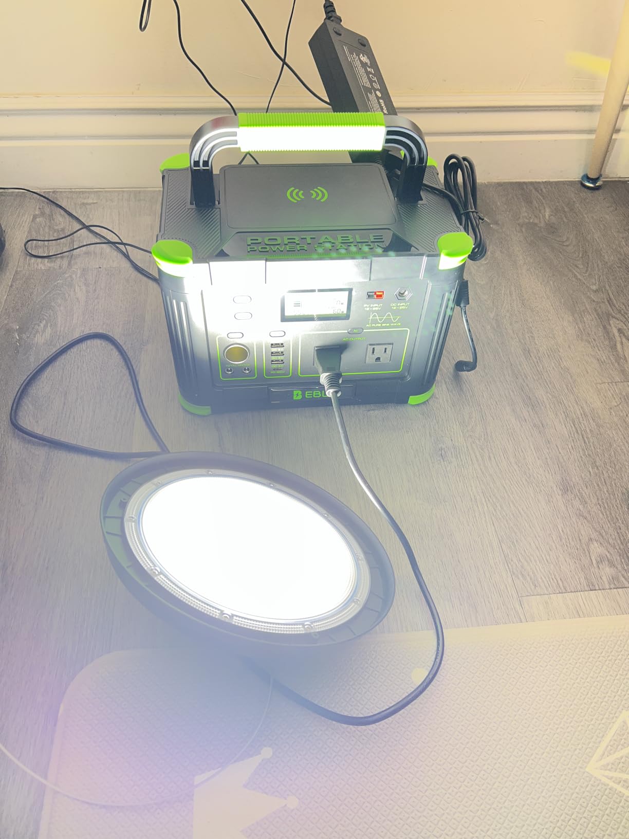 EBL Portable Power Station 1000W Solar Generator 999Wh for Home Backup | Fast Charging Backup Battery with 10W Wireless Charging & Multiple Ports for Camping RV & Off-Grid customer photo 1