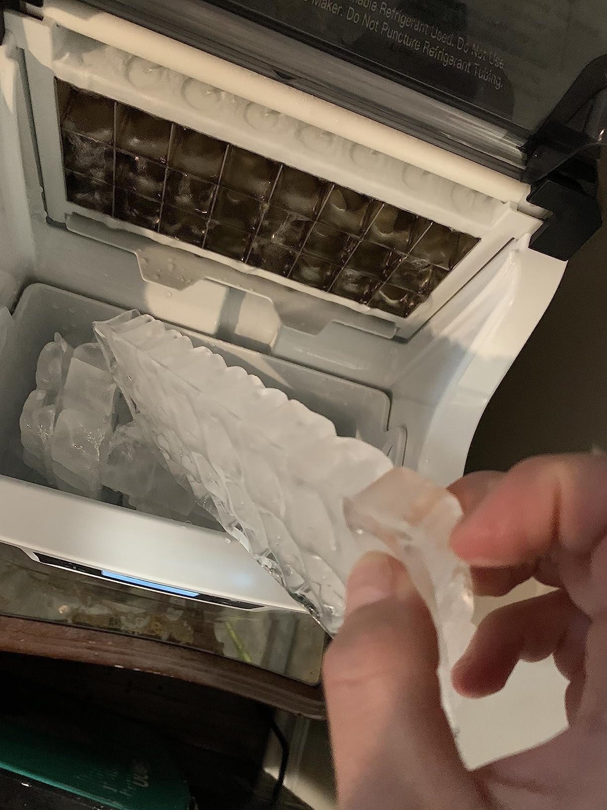 Silonn Nugget Ice Maker Countertop, Auto Drop Ice, Self Cleaning Ice Machine, 40 lbs/24H Soft Chewable Ice, Self Dispensing Nugget Ice Maker for Home, Kitchen and Party customer photo 2