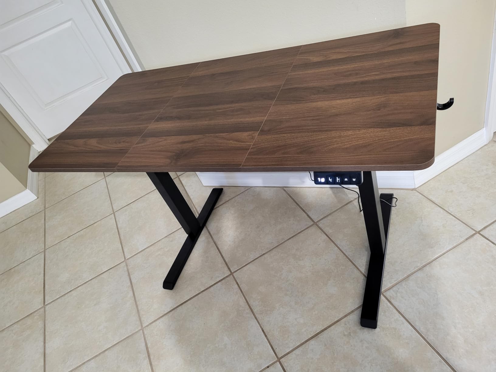 Standing Computer Gaming Office Desk - 48 x 24 Inches Adjustable Stand Up Electric Height Rising Table with Memory Presets for Home Study Writing PC Work, Modern Simple Walking Sit Desk, Easy Assembly customer photo 2