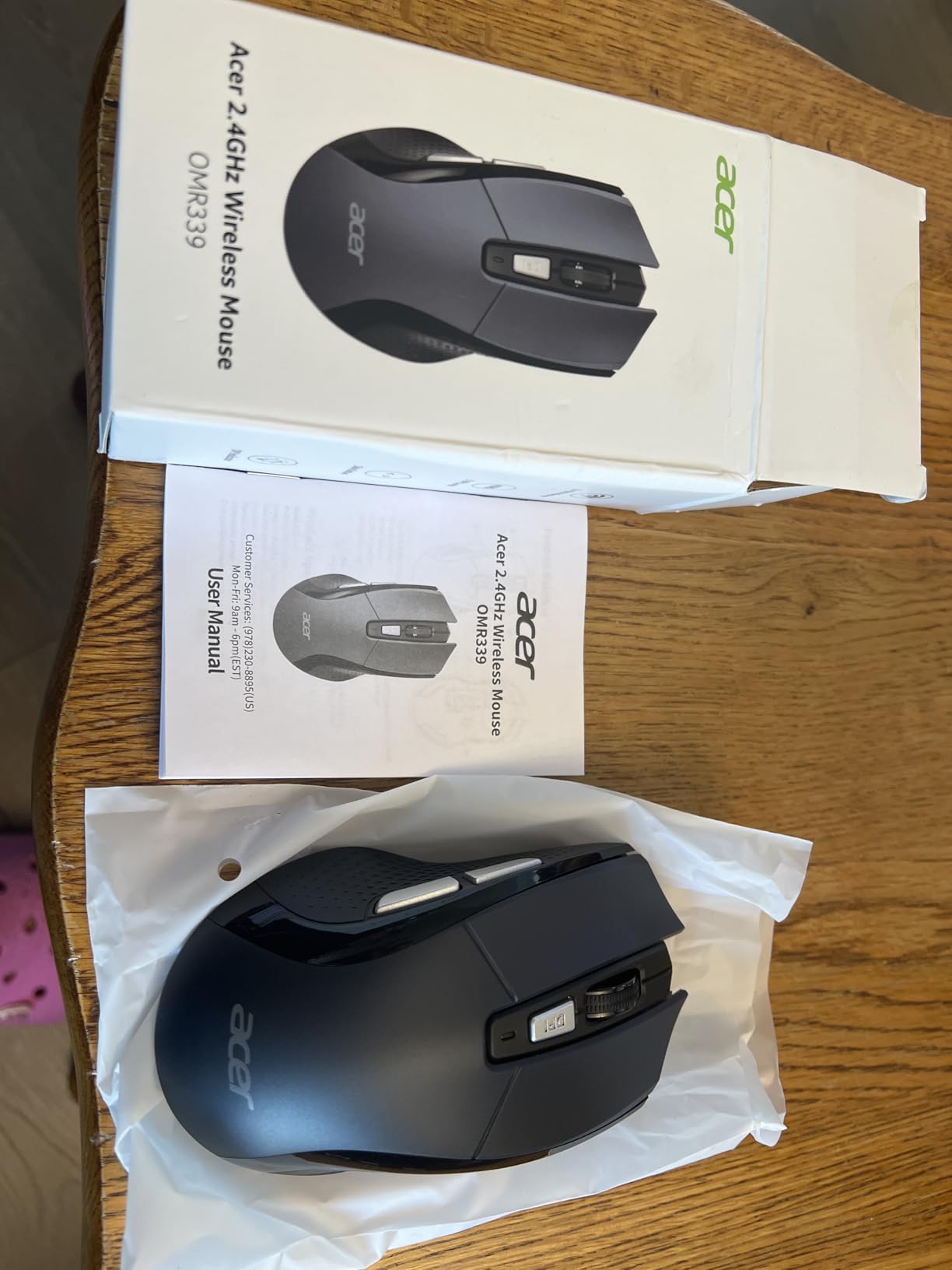 Acer Wireless Mouse for Laptop, 2.4GHz Computer Mouse 5 Adjustable 4000 DPI customer photo 2