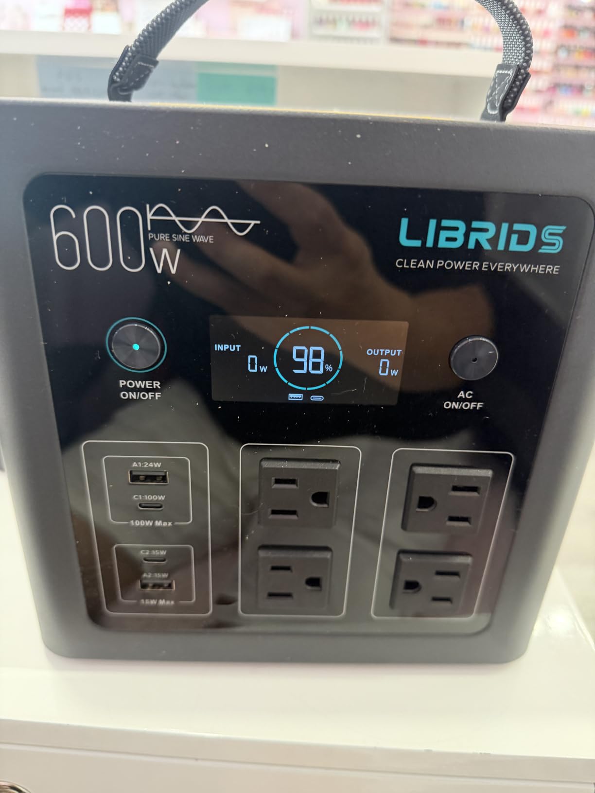 LIBRIDS Portable Power Station 640Wh, 1200W Surge, Solar Generator 4 AC | Backup LiFePO4 Battery, 1.5Hr Charge, 10ms UPS, 8 Ports, Pure Sine Wave Metal Design for RV Camping, Home Backup & Emergency customer photo 2
