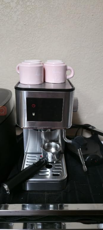 Compact Espresso Machine with Steam Wand for Home Latte & Cappuccino customer photo 1