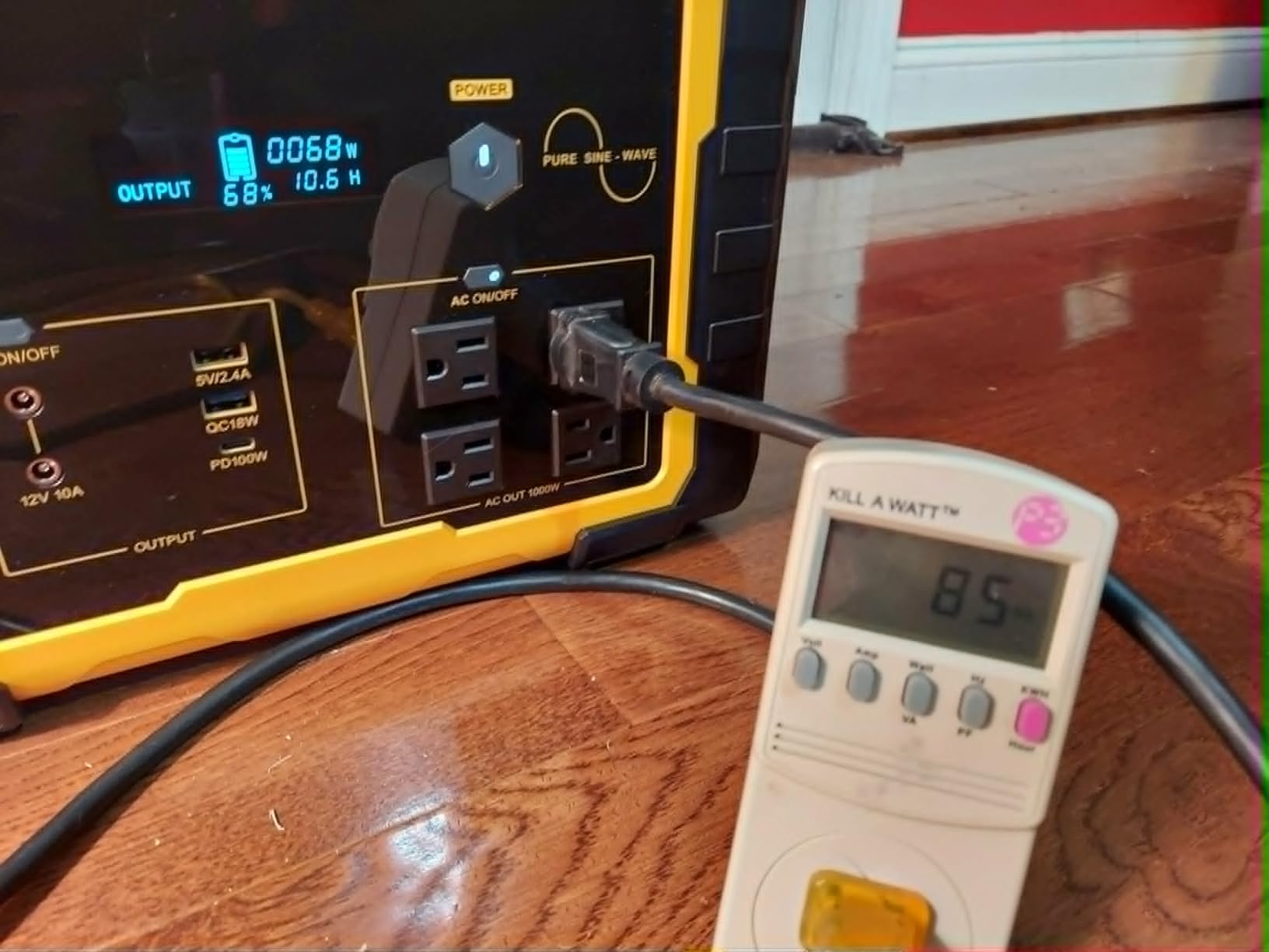 1000W Portable Power Station 1024Wh LiFePO4 for Outdoor & Home | Solar Generator (2000W Peak) Backup Battery, 60W USB-C PD Output 1 Hr Fast Charge for Camping,Emergency, RV, Van Travel customer photo 1