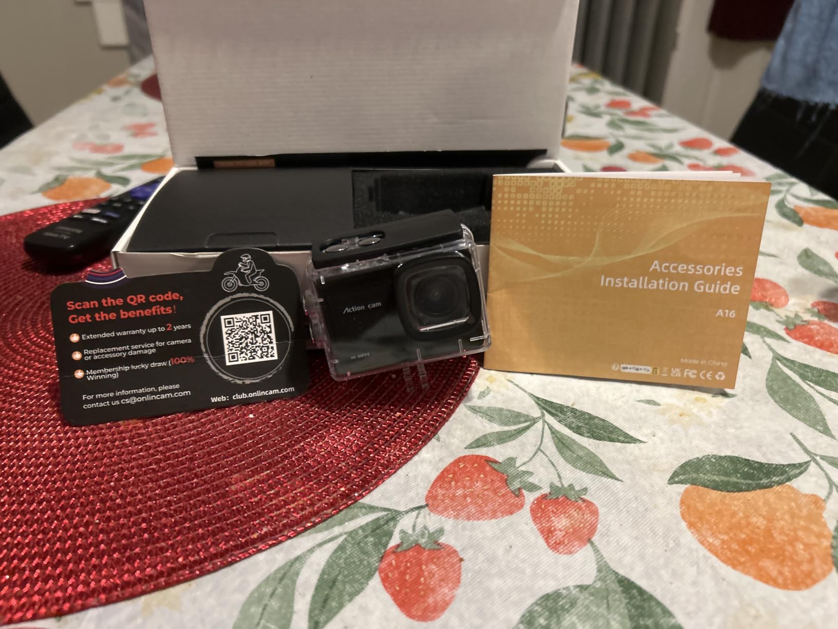 4K 60FPS Action Camera-48MP Waterproof Camera,40M Underwater Camera,8X Zoom,EIS Stabilization,WiFi,Remote Control,MotorcycleCamera with 2 Rechargeable Batteries customer photo 1