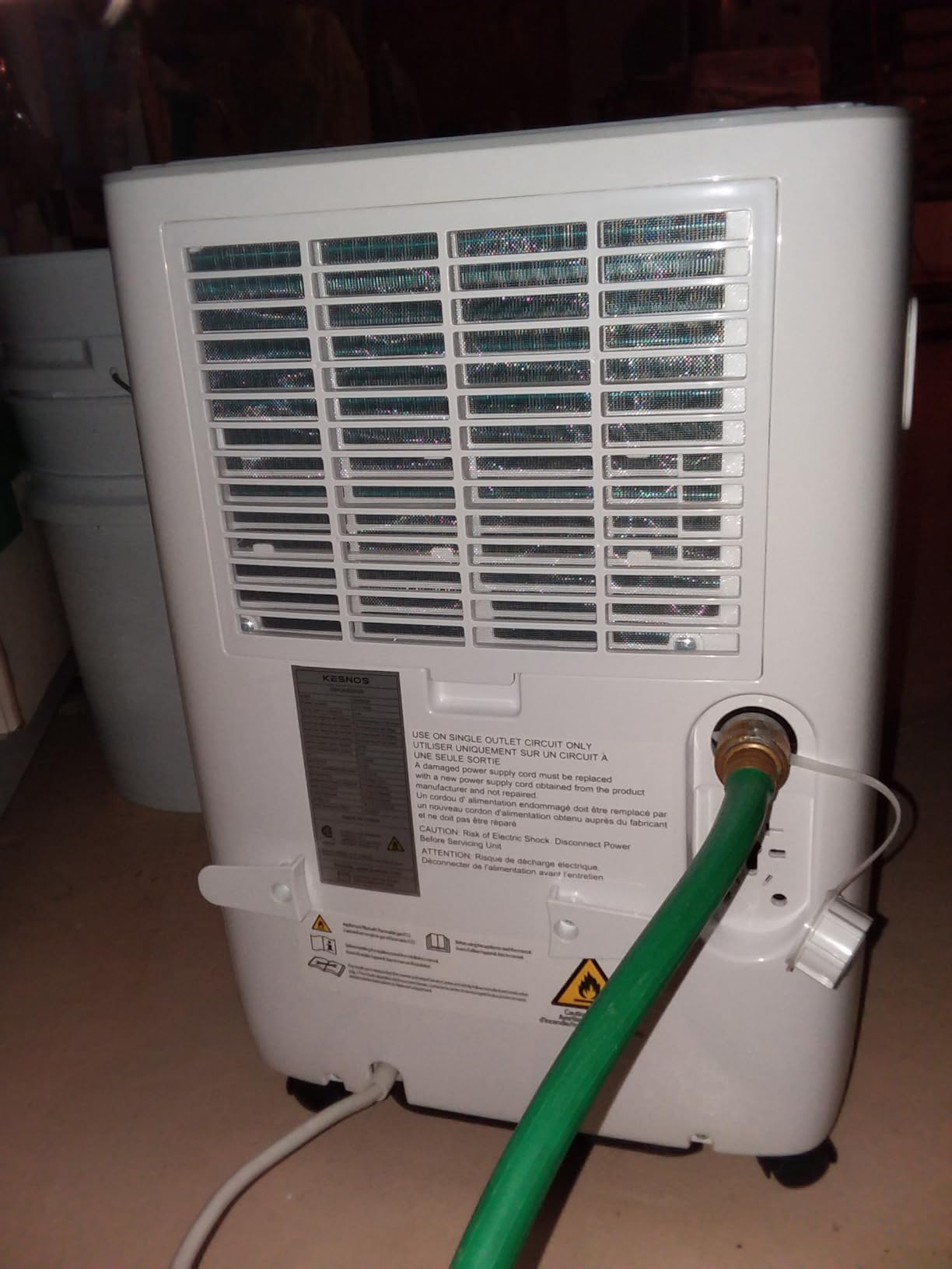Kesnos 150 Pint Dehumidifier for Basement with Drain Hose, 7,500 Sq. Ft. customer photo 2