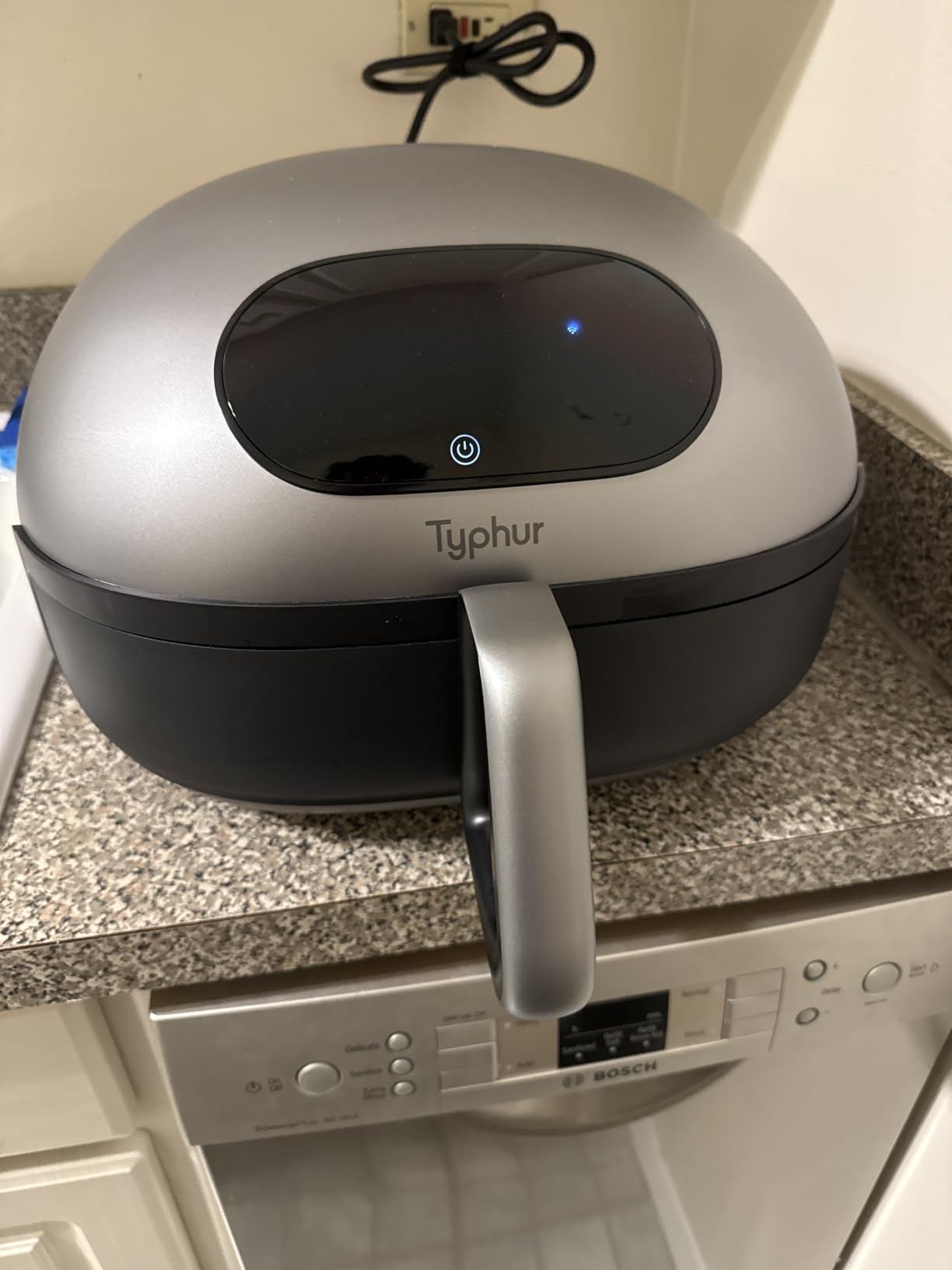 Typhur Dome 2 Large AI Smart Air Fryer, 15-in-1 Dual Heating, Self-Cleaning | Top & Bottom Heating | PFAS-Free Ceramic Basket | Fits 12