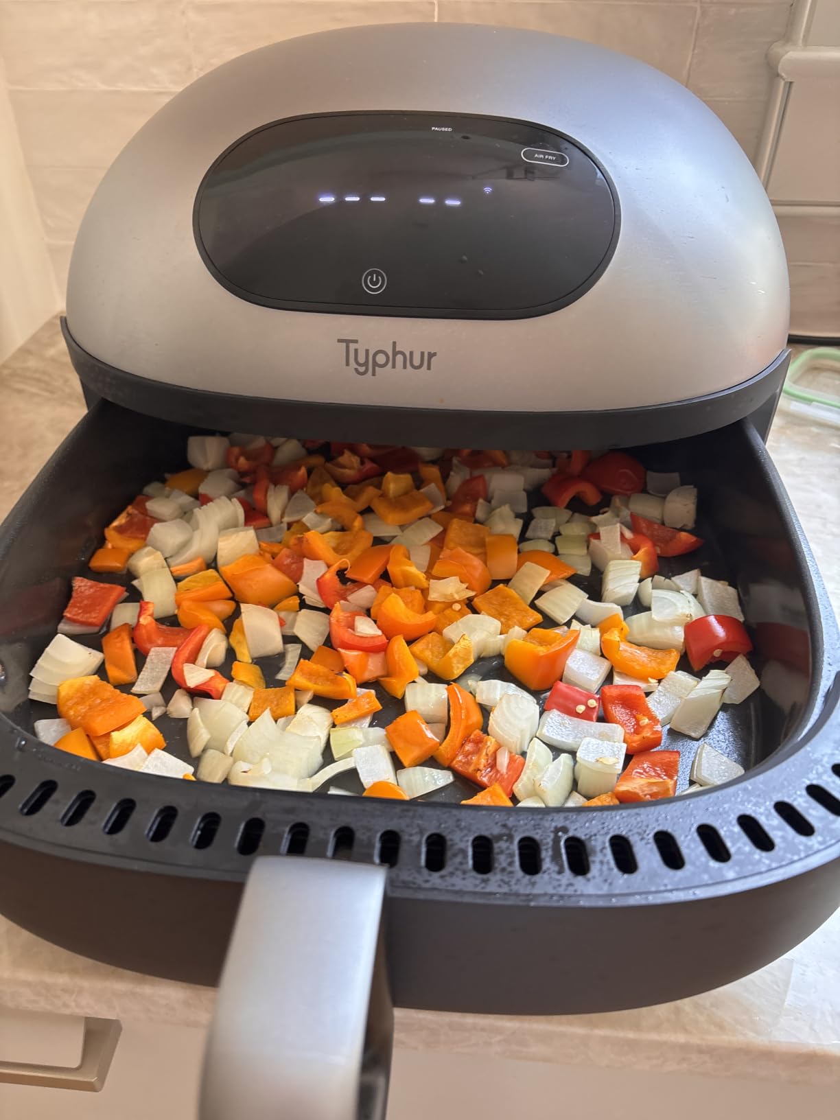 Typhur Dome 2 Large AI Smart Air Fryer, 15-in-1 Dual Heating, Self-Cleaning | Top & Bottom Heating | PFAS-Free Ceramic Basket | Fits 12