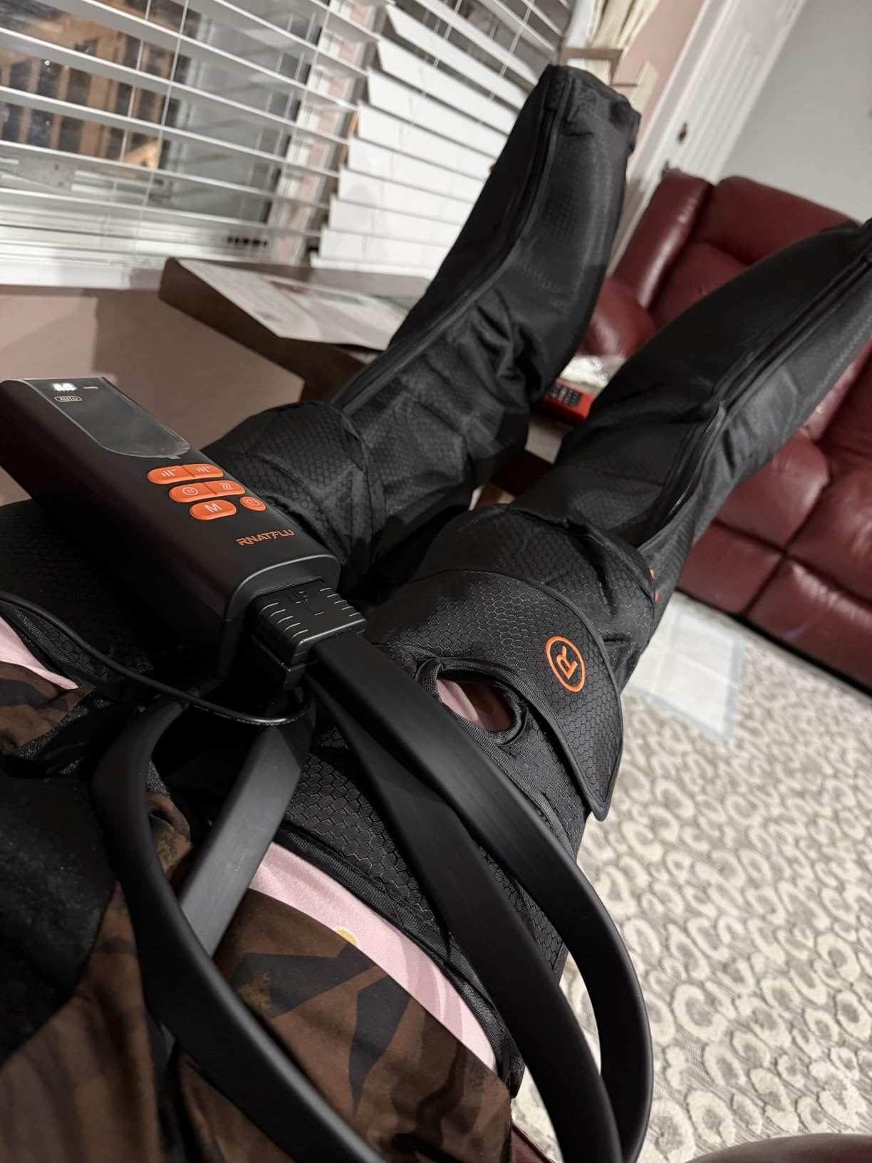 Leg Massager with Heat and Compression for Circulation, Standard customer photo 2