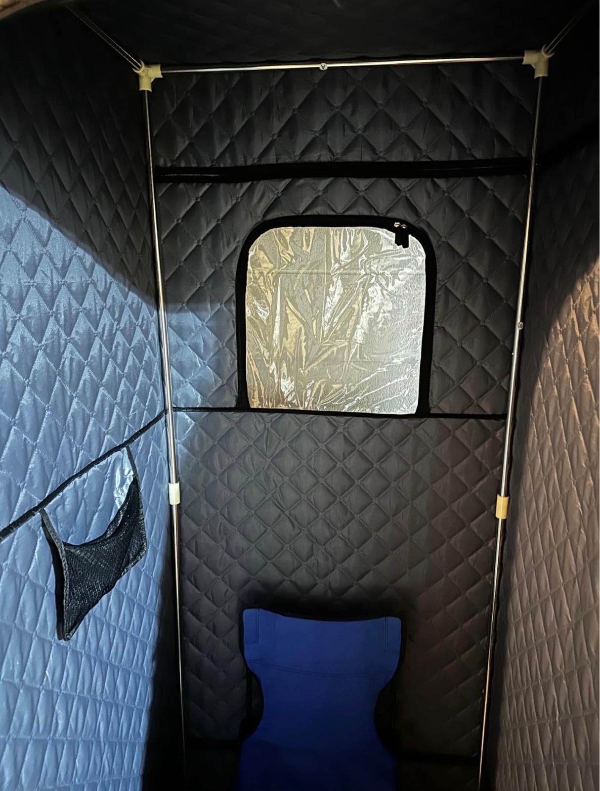 X-Vcak Upgraded 2 Person Sauna, Portable Sauna with 5 Layer Waterproof, Portable Steam Sauna Tent with 2 Steamers, 2 Folding Chair, 71”x 49”x 36