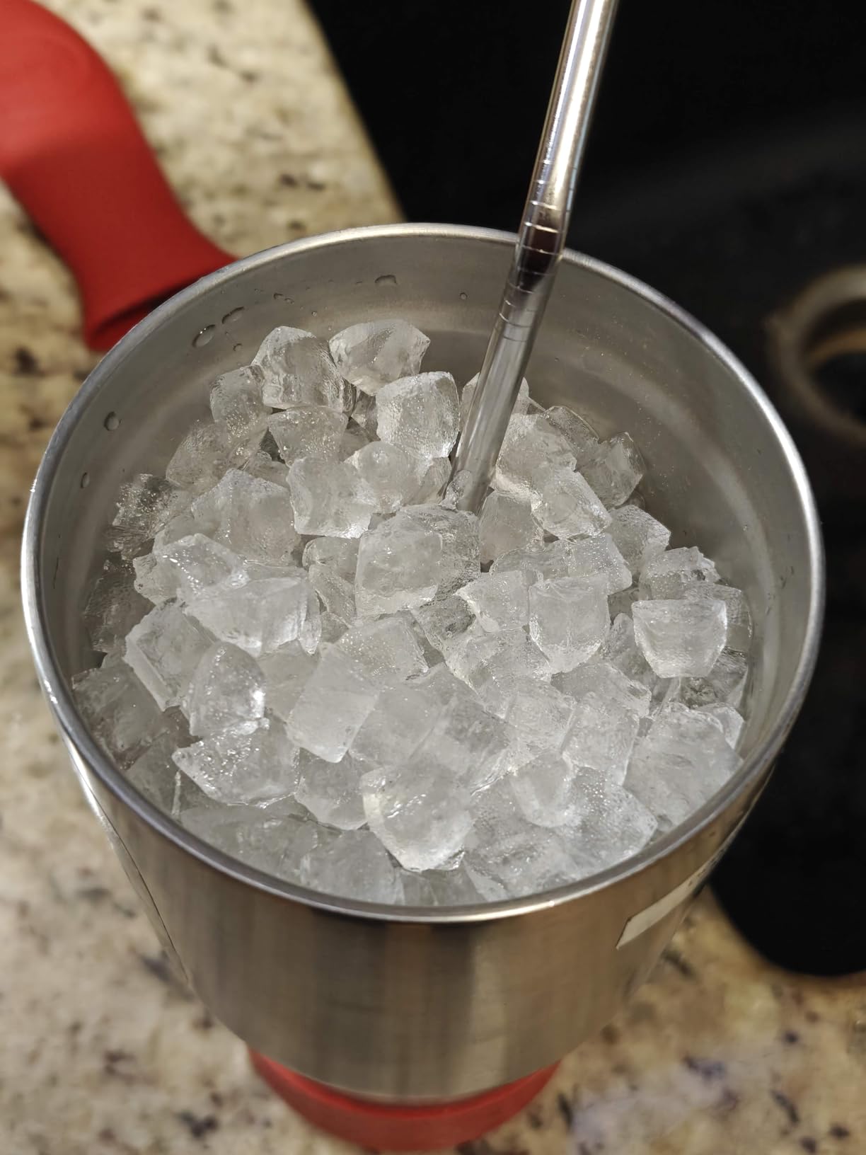 Antarctic Star Nugget Ice Makers Countertop, Pebble Ice Machine with Chewable Pellet Ice, 35Lbs/24H, Self-Cleaning, Sonic Ice, One-Click Operation, for Kitchen,Party Stainless Steel Silver customer photo 1
