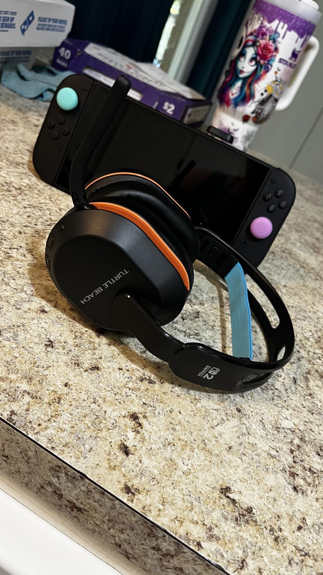 Stealth 500 Wireless Gaming Headset Nintendo Switch 2, Black | Licensed for Switch 2, Bluetooth, 40mm Drivers, 40-Hr Battery, Flip-to-Mute Mic, Memory Foam, Lightweight, Charcoal Black customer photo 1