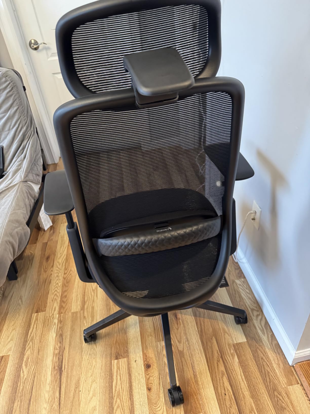 ProtoArc EC200 Ergonomic Office Chair with Adjustable Seat Depth | Lumbar Support, High-Back, Mesh Desk Chair, Home Office 8+ Long Hours Sitting, For Remote Workers & Programmers, Pure Black customer photo 1