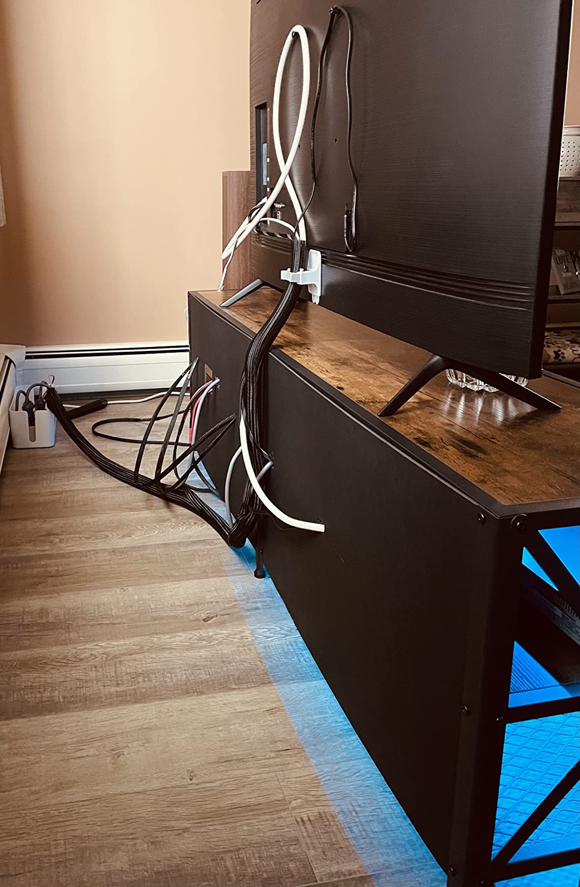 VASAGLE 58 Inch TV Stand, Mid Century Entertainment Center with Storage customer photo 2