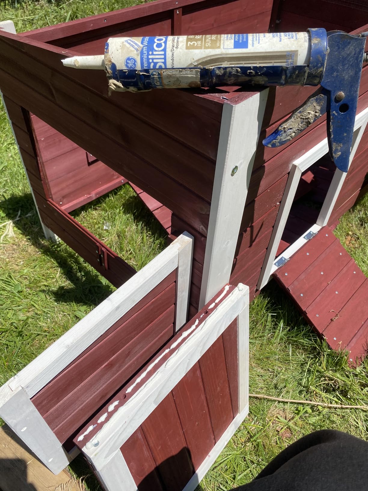 Petsfit Outdoor Chicken Coop with Run for 4-6 Chickens, 3 Nesting Boxes customer photo 2