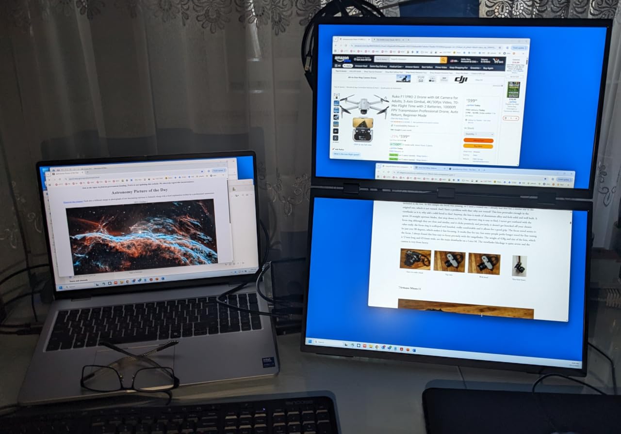 COOLHOOD 18.5 Inch FHD USB-C HDMI 120Hz Portable Monitor customer photo 1