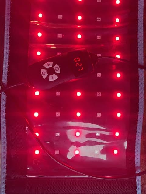 Red Light Therapy Belt with 132 LEDs 3-in-1 Chips 940nm 850nm 660nm(Corded) customer photo 2