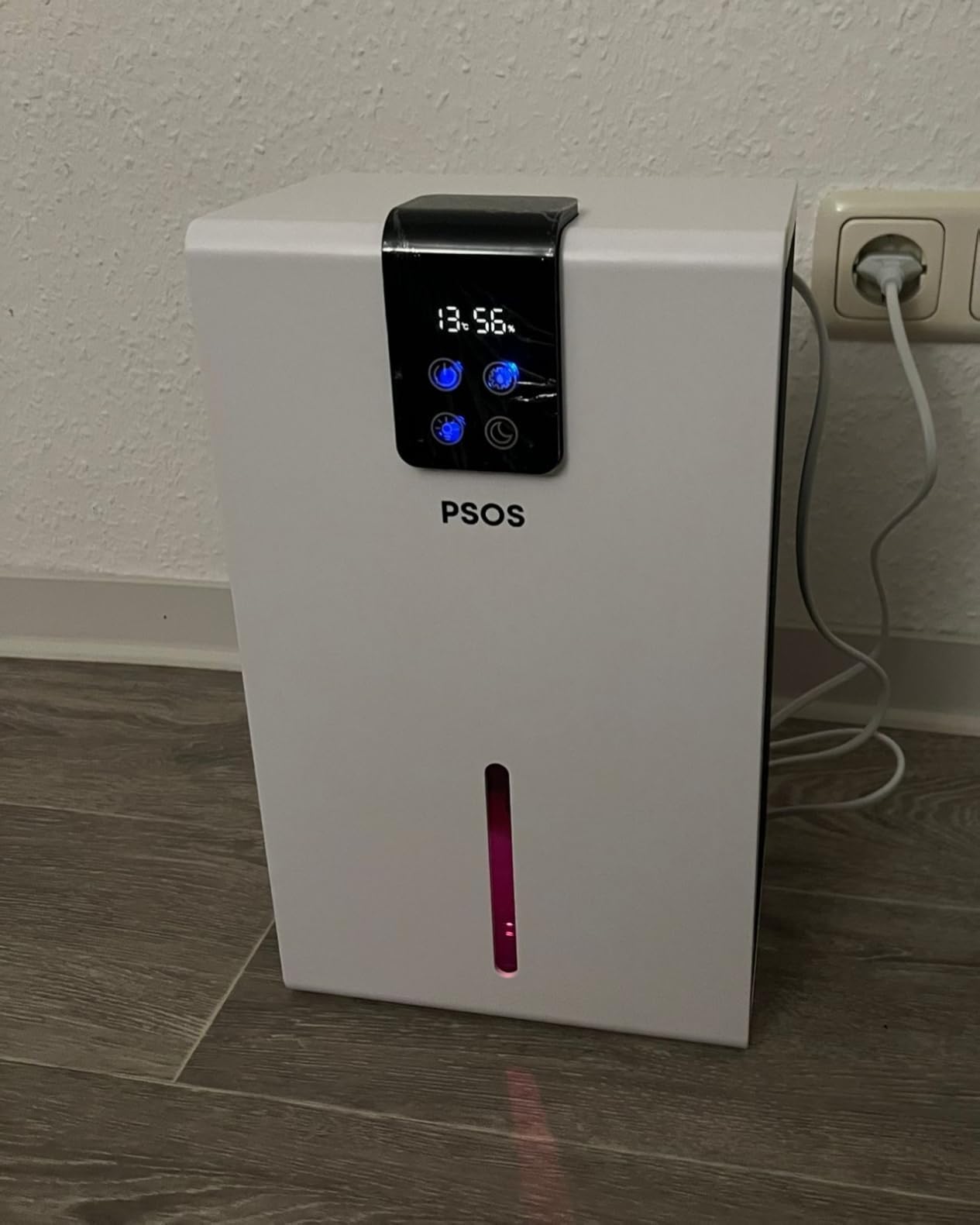 Dehumidifier, Dehumidifiers for Home, 98 OZ Water Tank, (1000 sq.ft) Quiet Dehumidifier for Basement Bathroom Bedroom with Humidity Display, Auto Shut Off, Relaxing 7 Color Ambient Light(Gray) customer photo 1