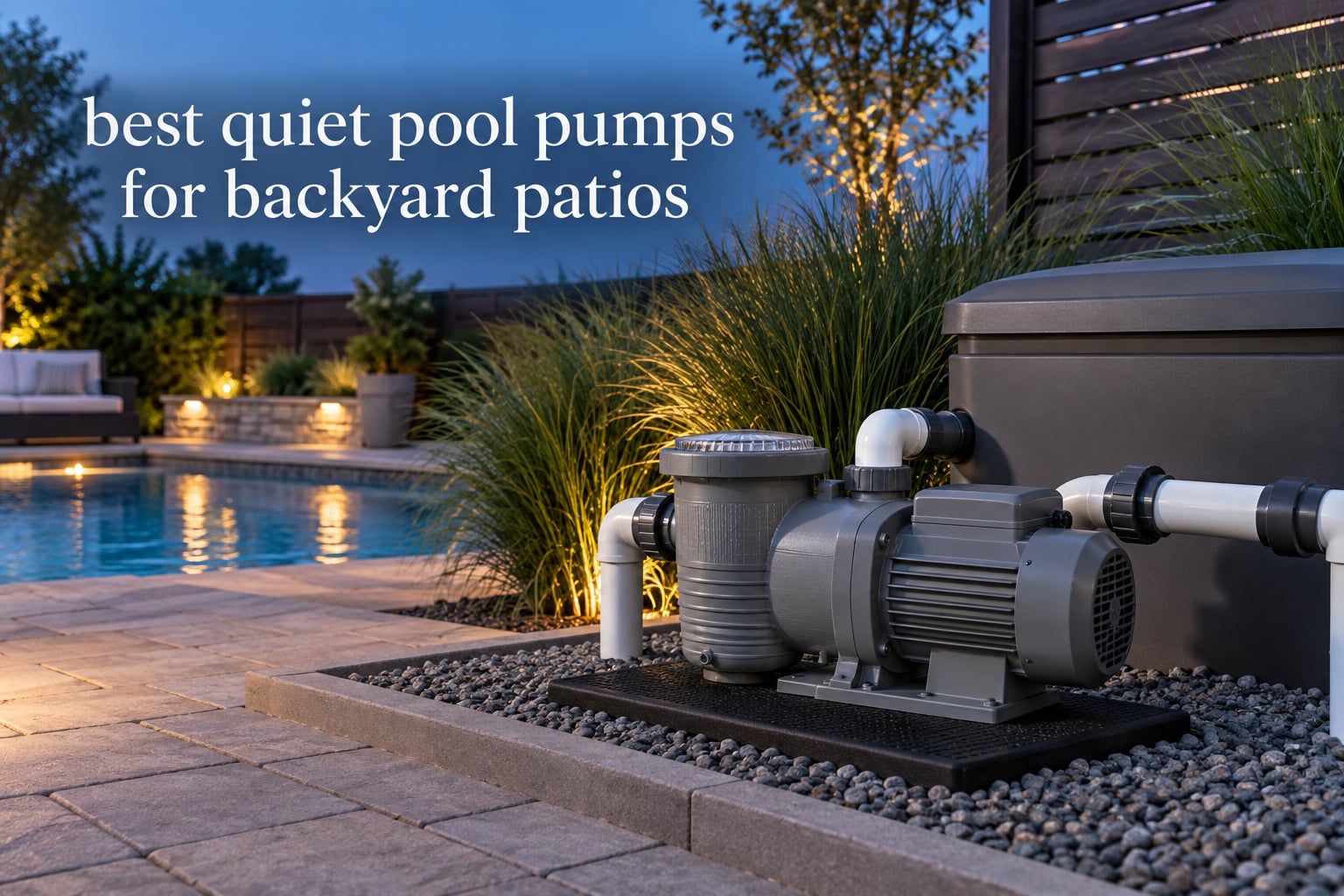 best quiet pool pumps for backyard patios