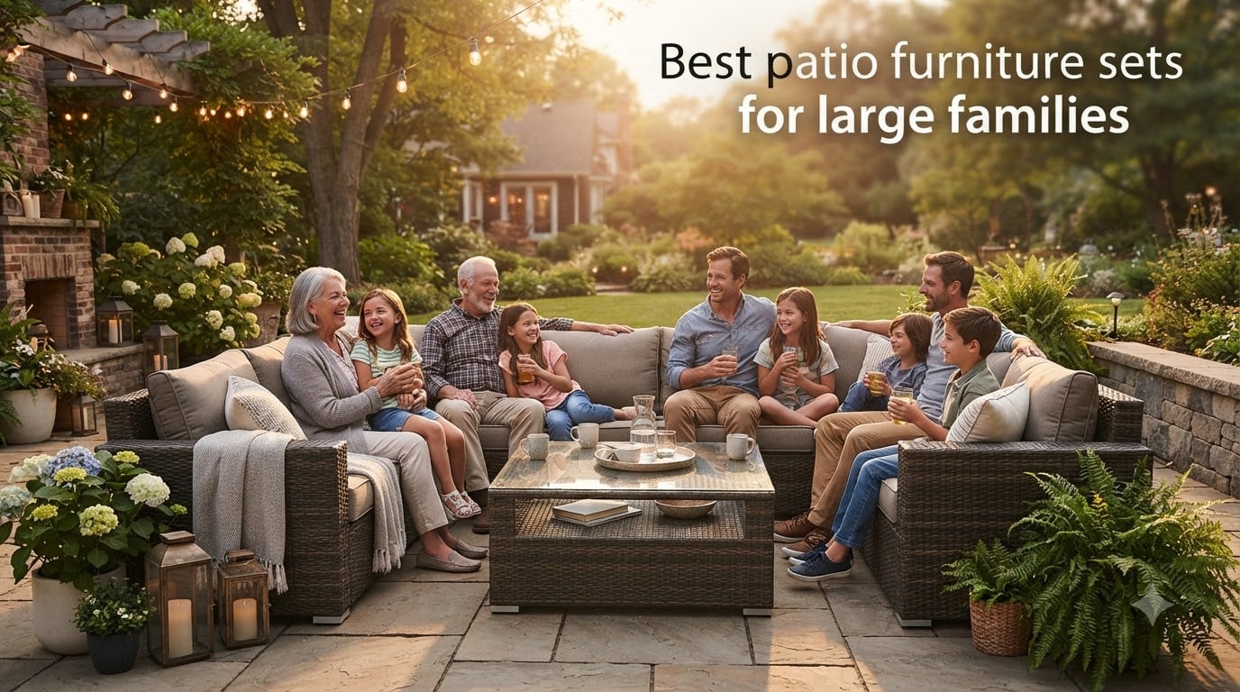 Best patio furniture sets for large families