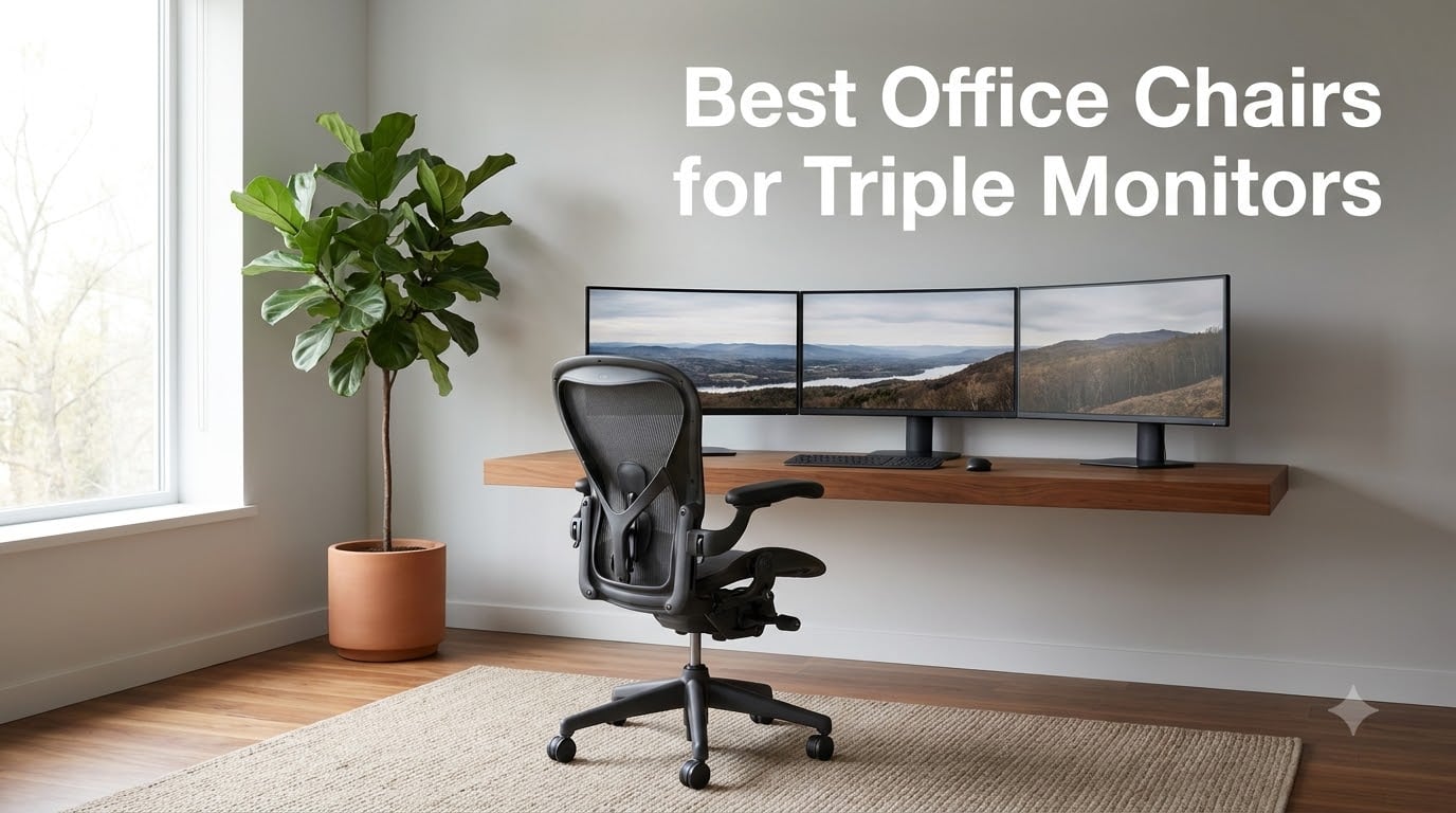 10 Best Office Chairs for Triple Monitors (September 2026) Tested