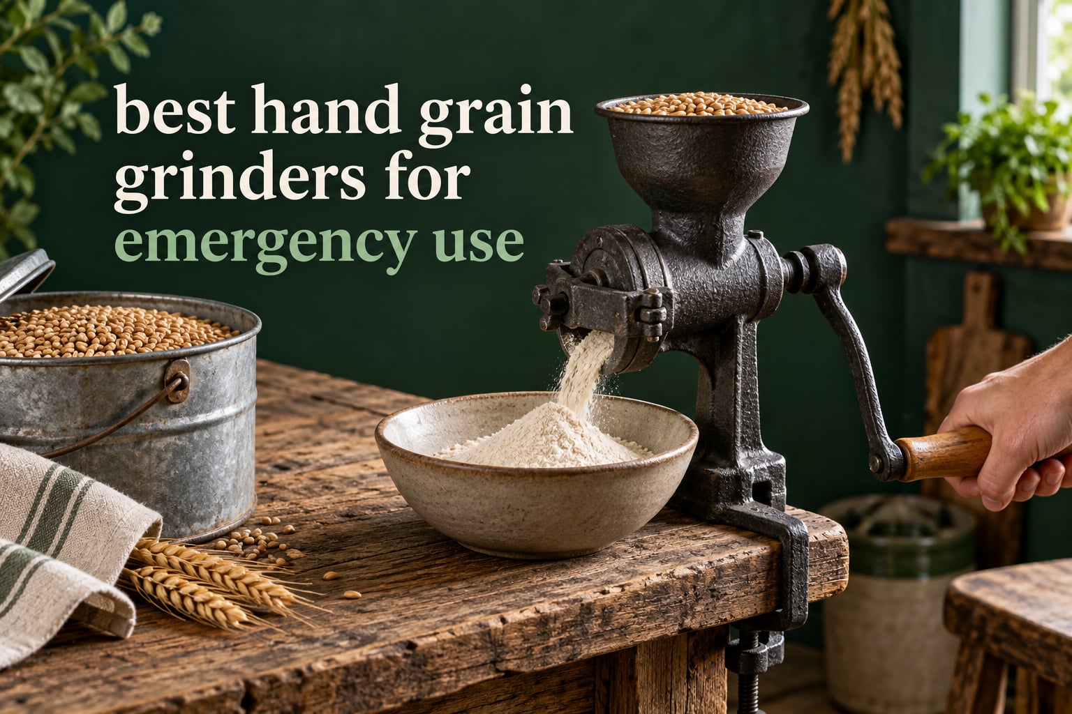 best hand grain grinders for emergency use