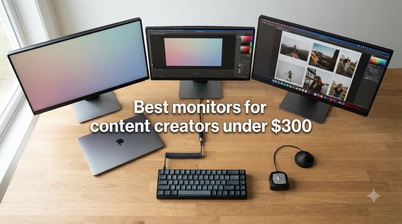 10 Best Monitors for Content Creators Under $300 (September 2026)