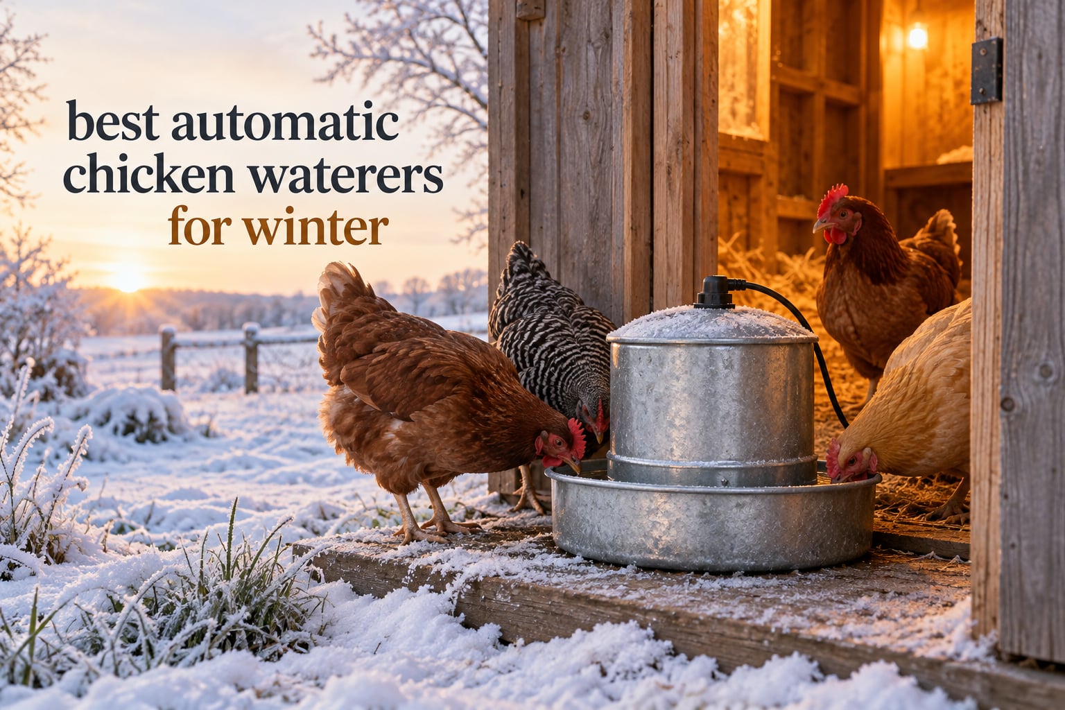 best automatic chicken waterers for winter