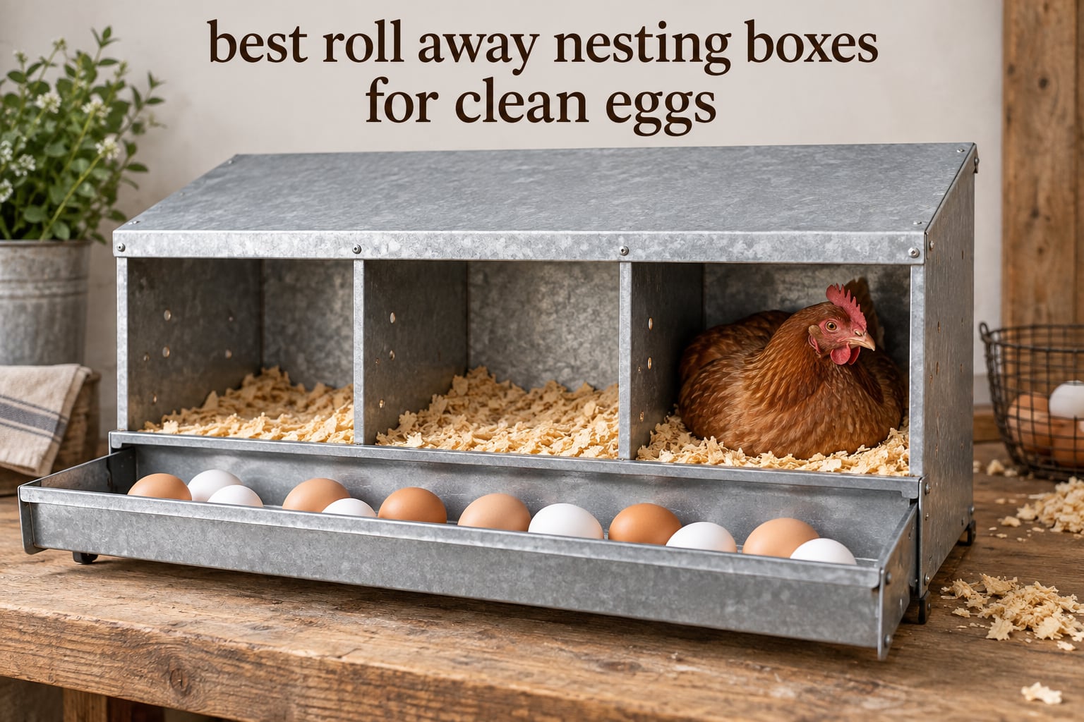 best roll away nesting boxes for clean eggs