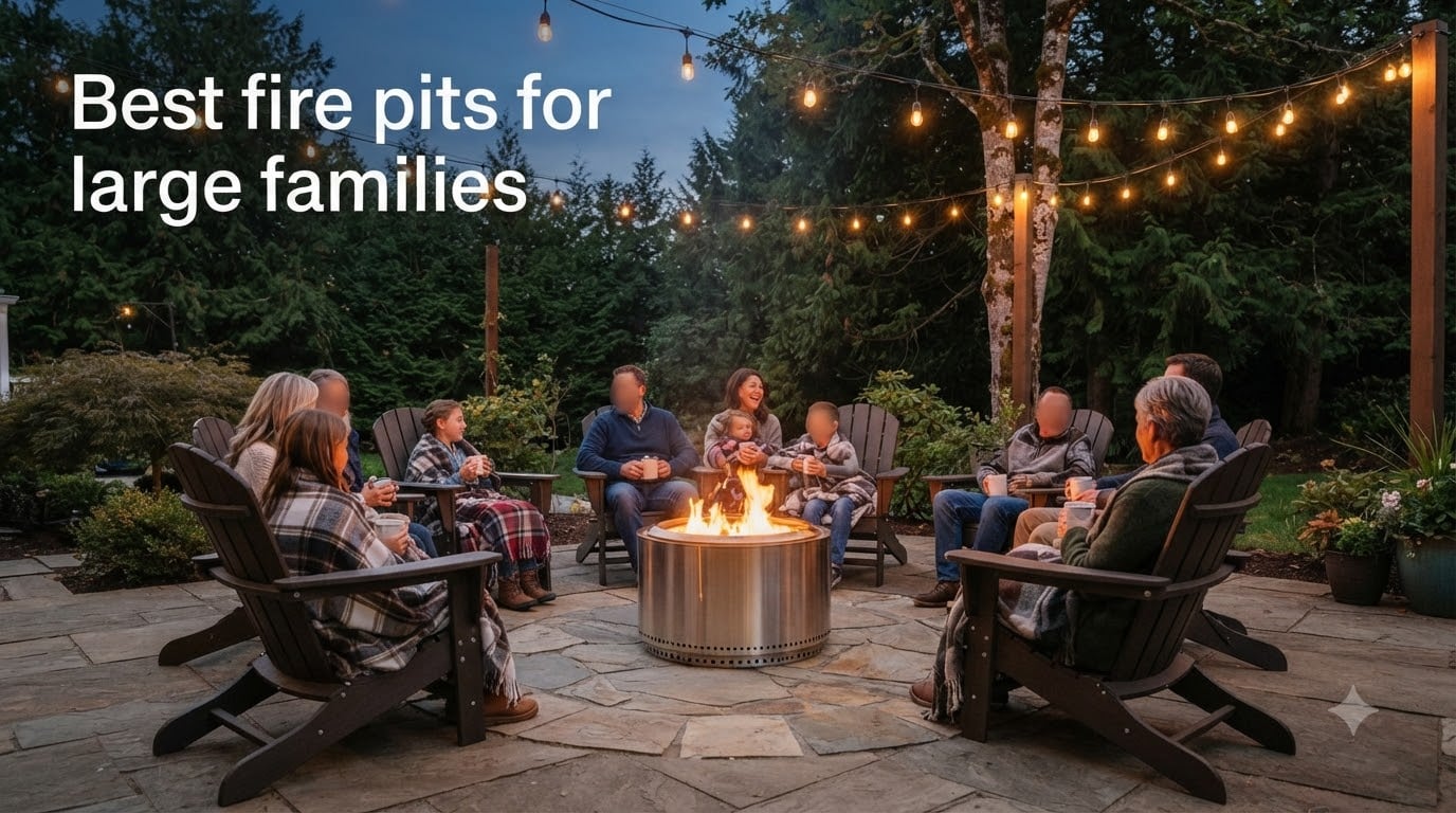 Best fire pits for large families