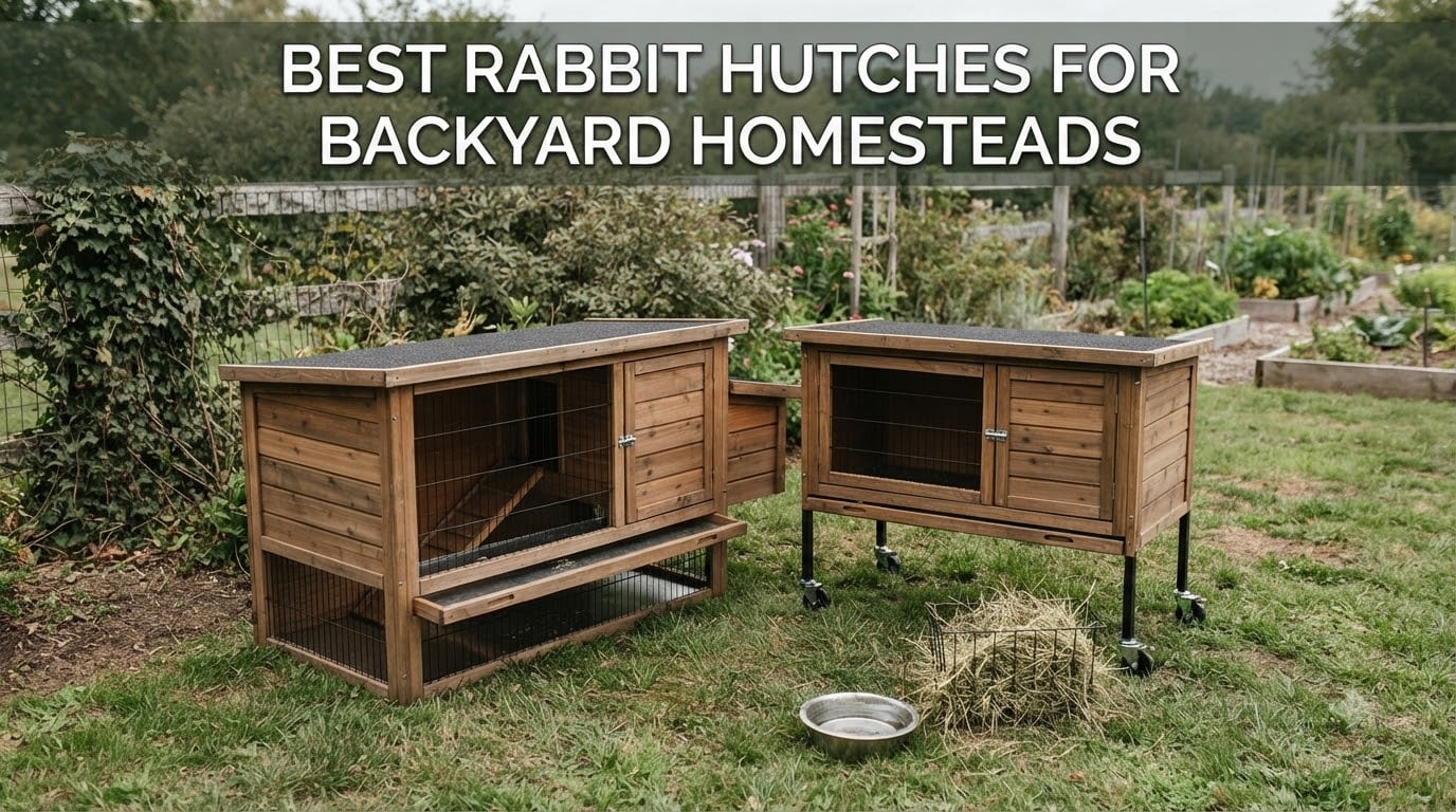 best rabbit hutches for backyard homesteads