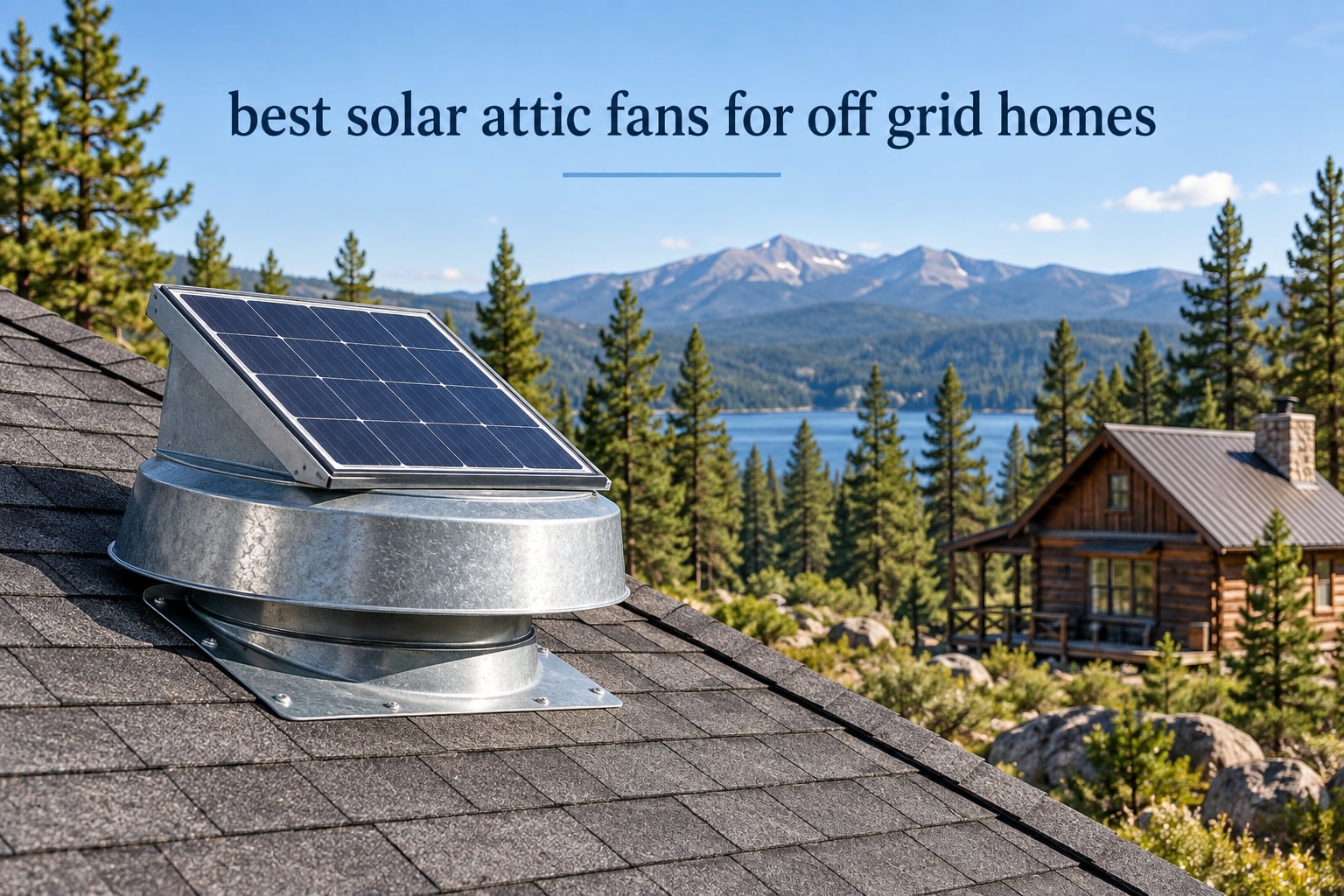 best solar attic fans for off grid homes