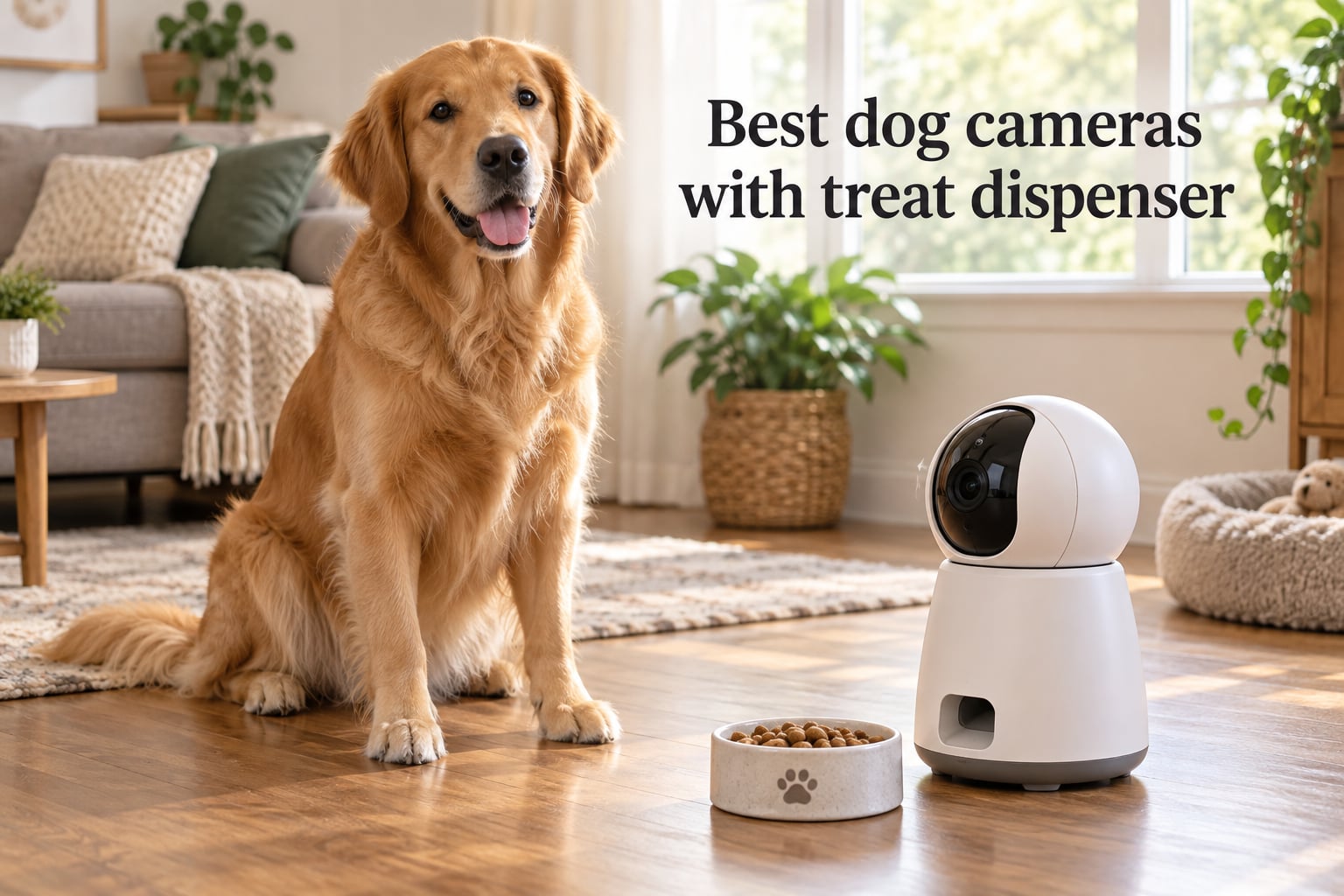 Best dog cameras with treat dispenser